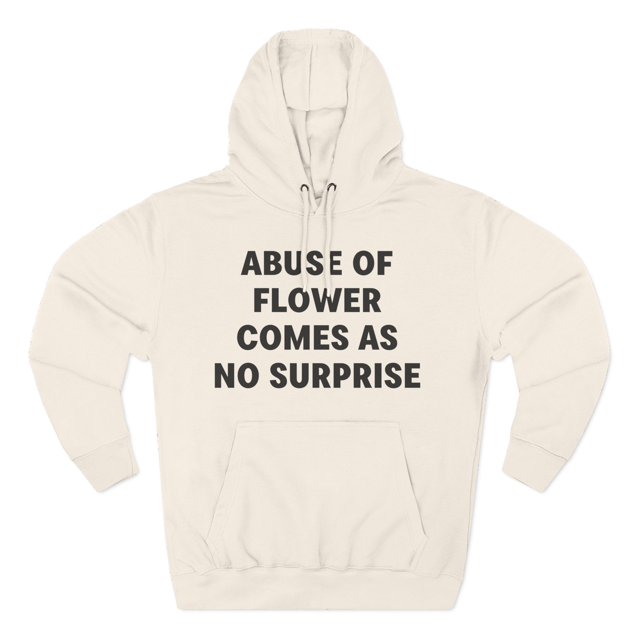 Jenny Holzer Abuse of Flower Comes as No Surprise Three-Panel Fleece Hoodie