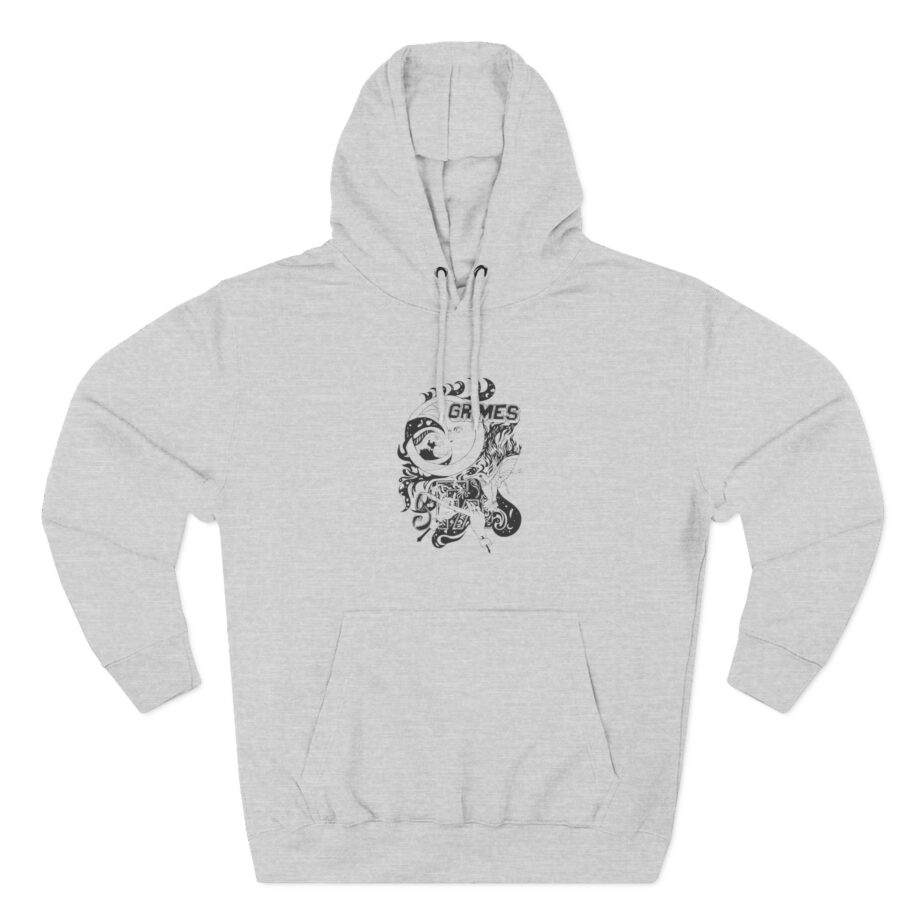 Grimes Three-panel Fleece Hoodie