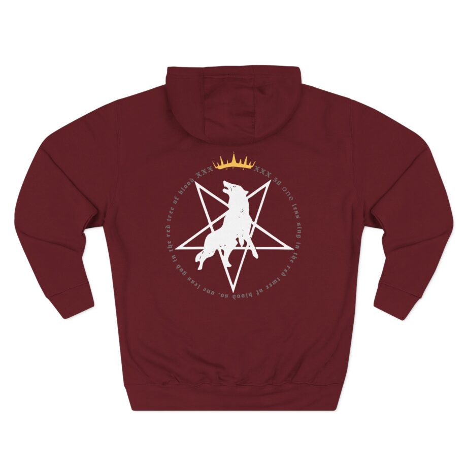 Marduk Red Tree of Blood Three-Panel Fleece Hoodie