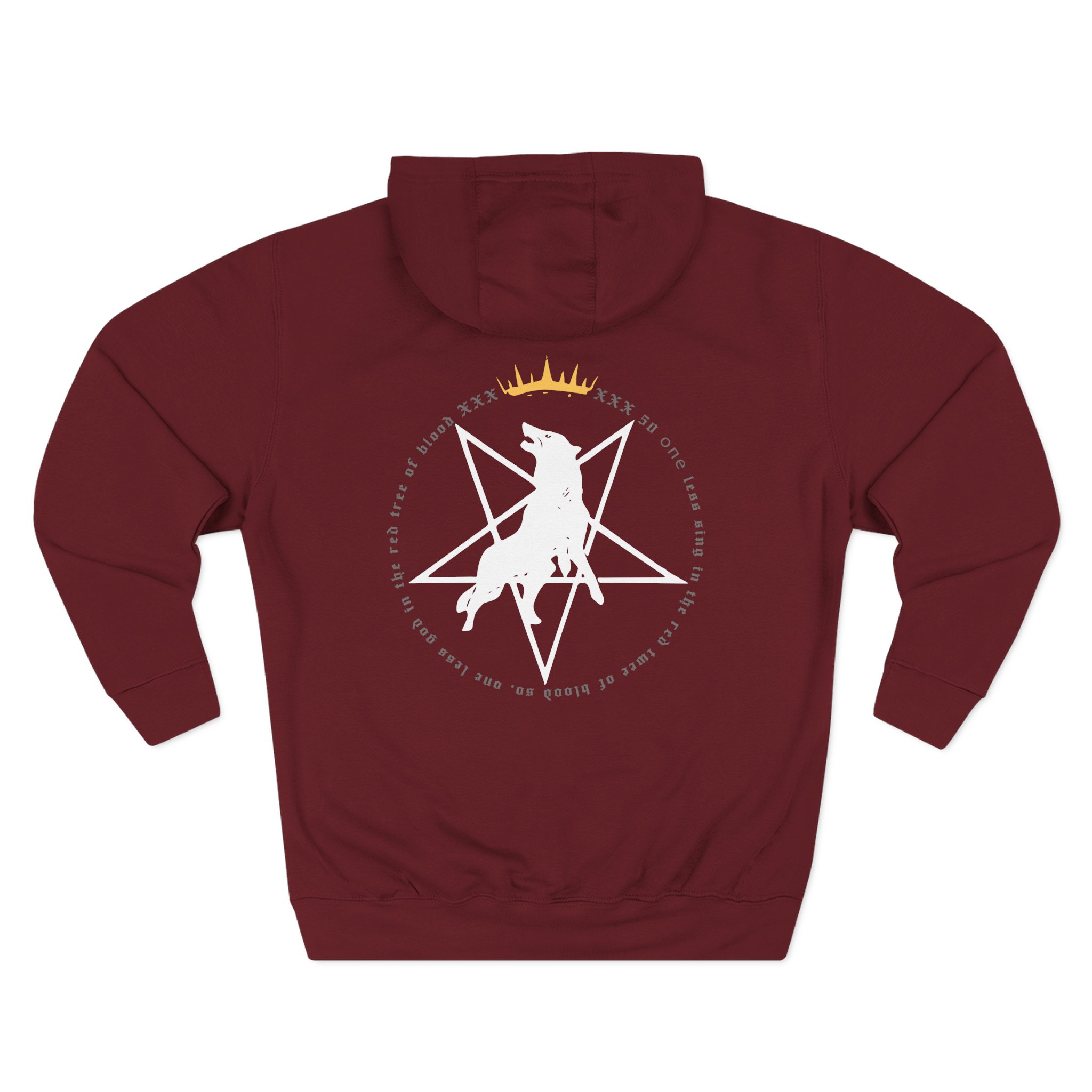 Marduk Red Tree of Blood Three-Panel Fleece Hoodie