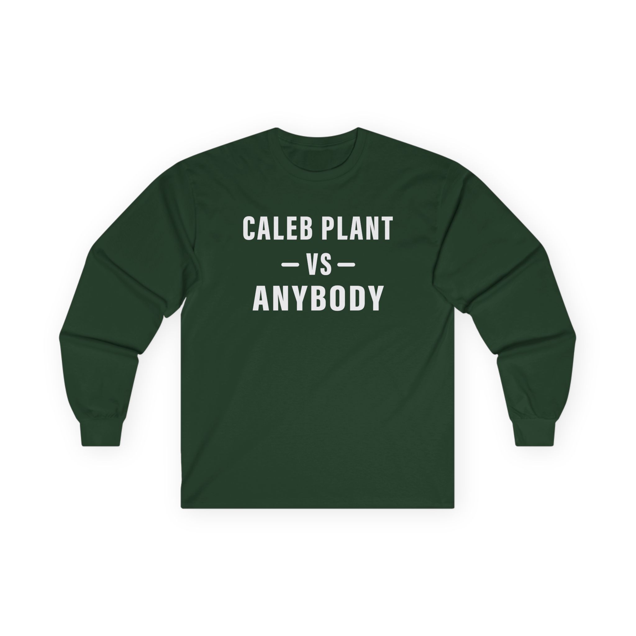 Caleb Plant Caleb vs. Anybody Unisex Ultra Cotton Long Sleeve Tee