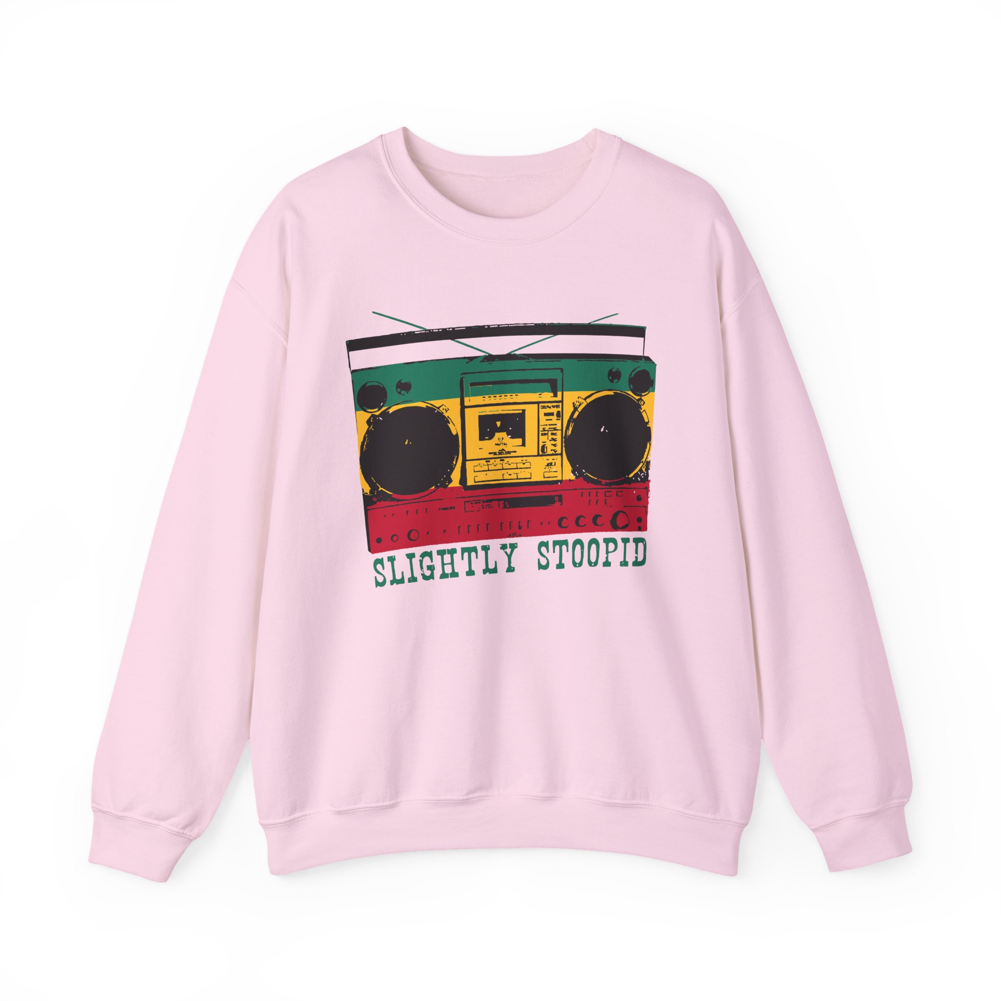 Slightly Stoopid Ghetto Blaster Raglan Unisex Heavy Blendâ„¢ Crewneck Sweatshirt