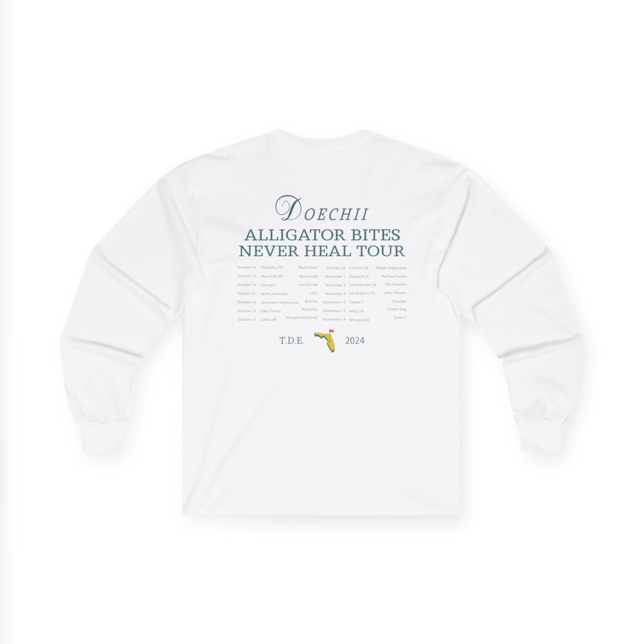 Doechii Alligator Bites Never Heal Tour Unisex Ultra Cotton Long Sleeve Tee