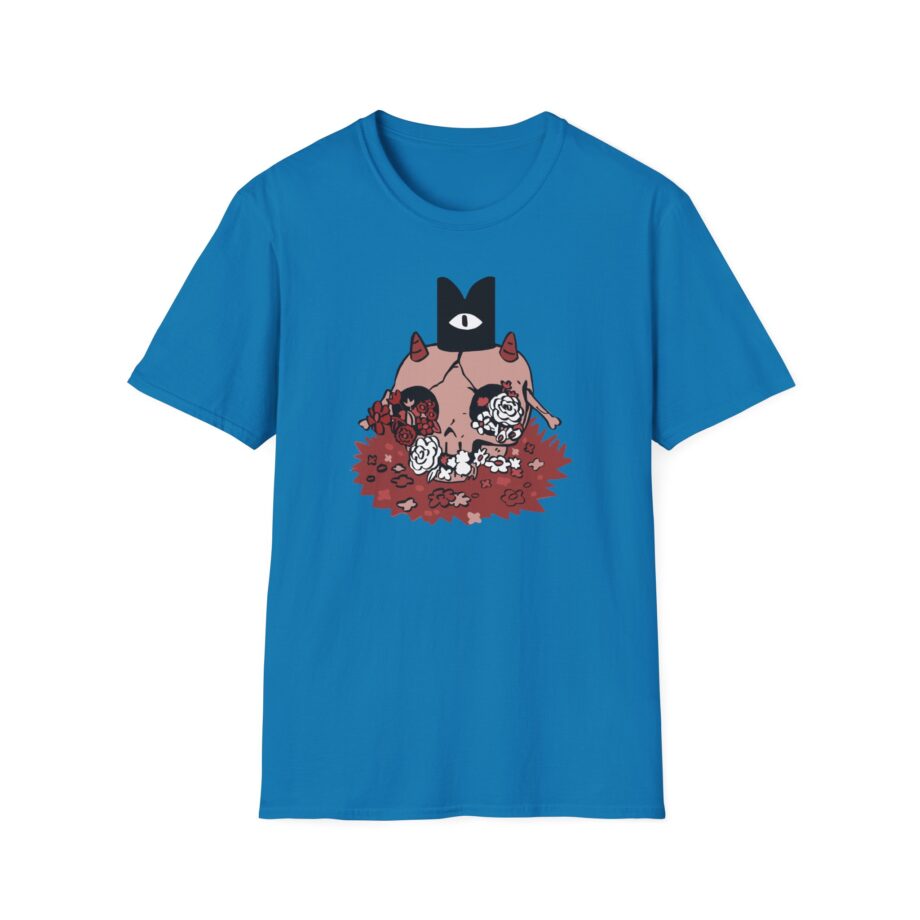 Cult of the Lamb Floral Skull Unisex Softstyle T-Shirt