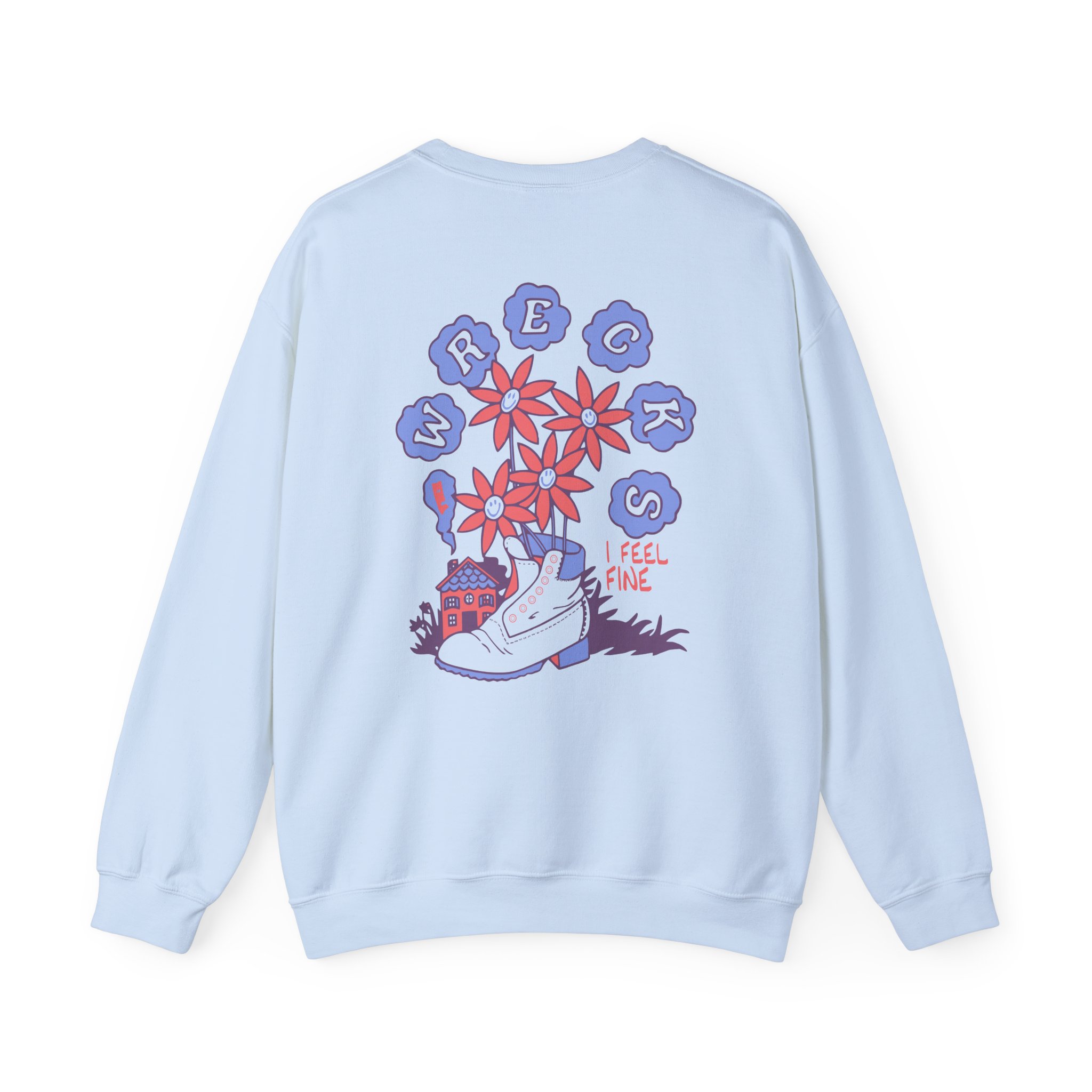 The Wrecks Floral Unisex Heavy Blendâ„¢ Crewneck Sweatshirt