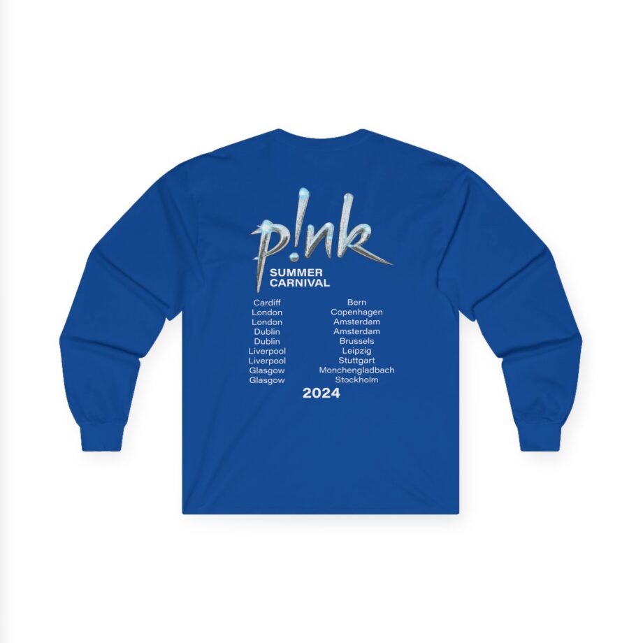 P!nk Split Tie Dye Unisex Ultra Cotton Long Sleeve Tee