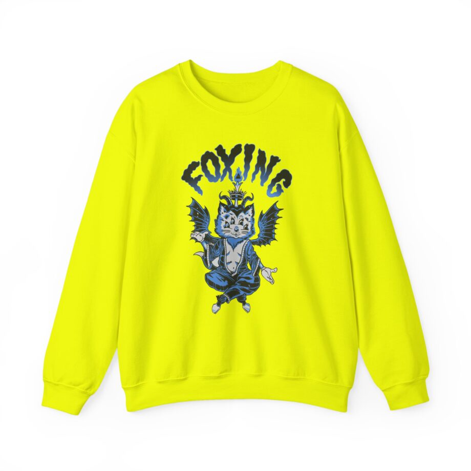 Foxing Four-eyed Cat Unisex Heavy Blend™ Crewneck Sweatshirt