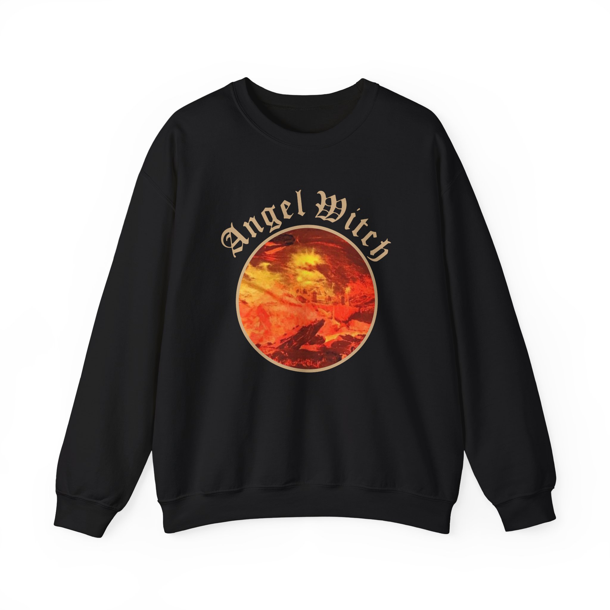 Angel Witch Debut Album Unisex Heavy Blendâ„¢ Crewneck Sweatshirt