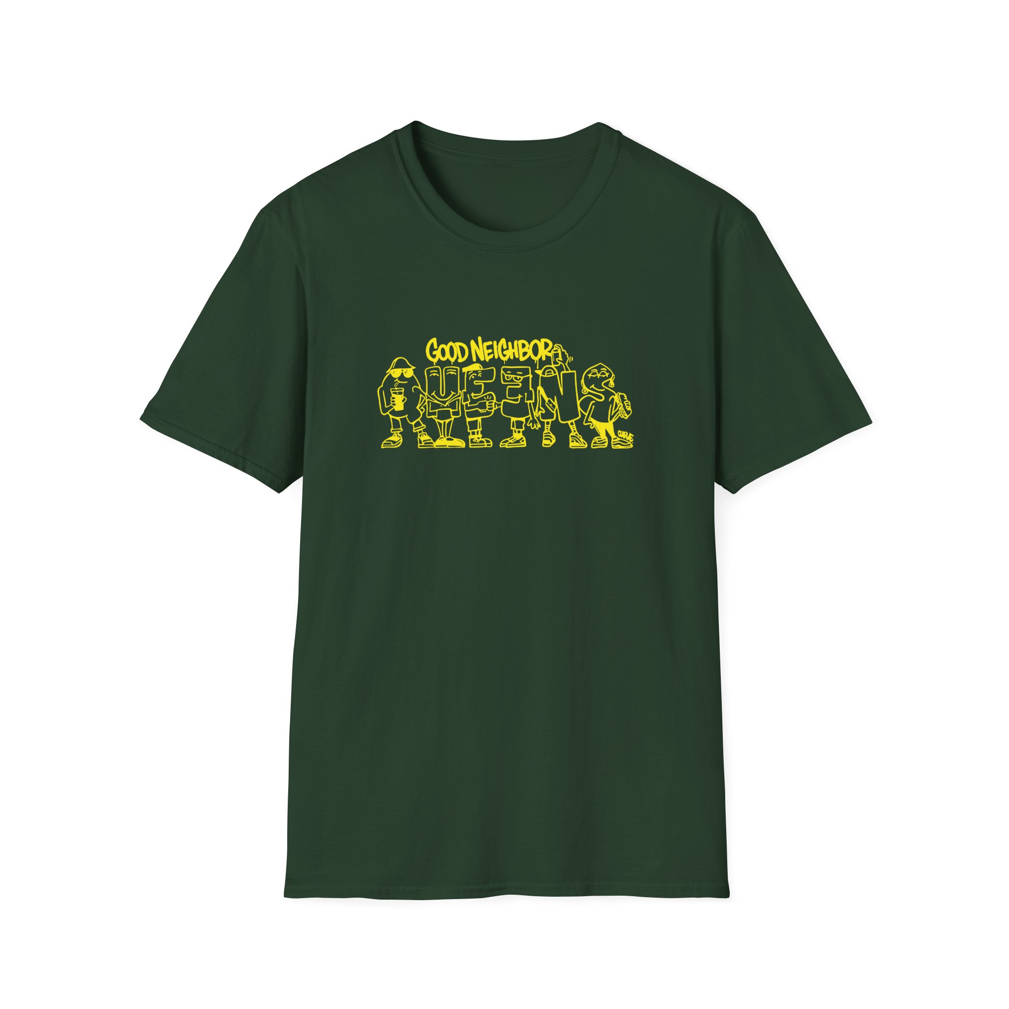 Good Neighbours Queens Unisex Softstyle T-Shirt