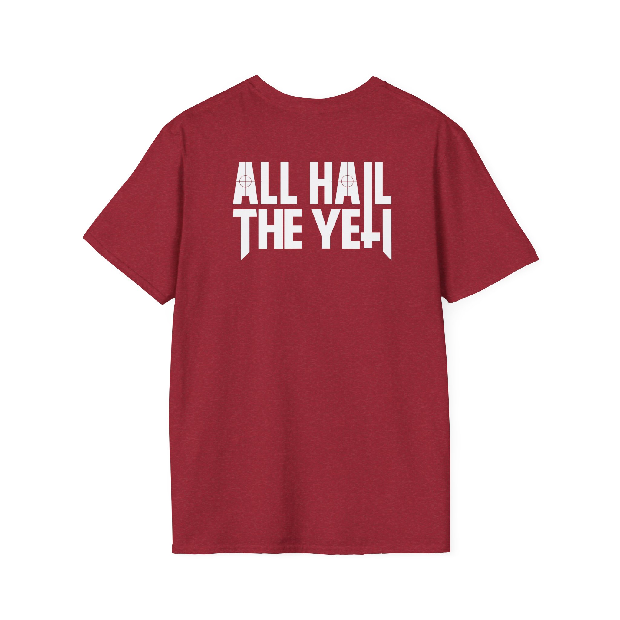 All Hail the Yeti Side Logo Unisex Softstyle T-Shirt