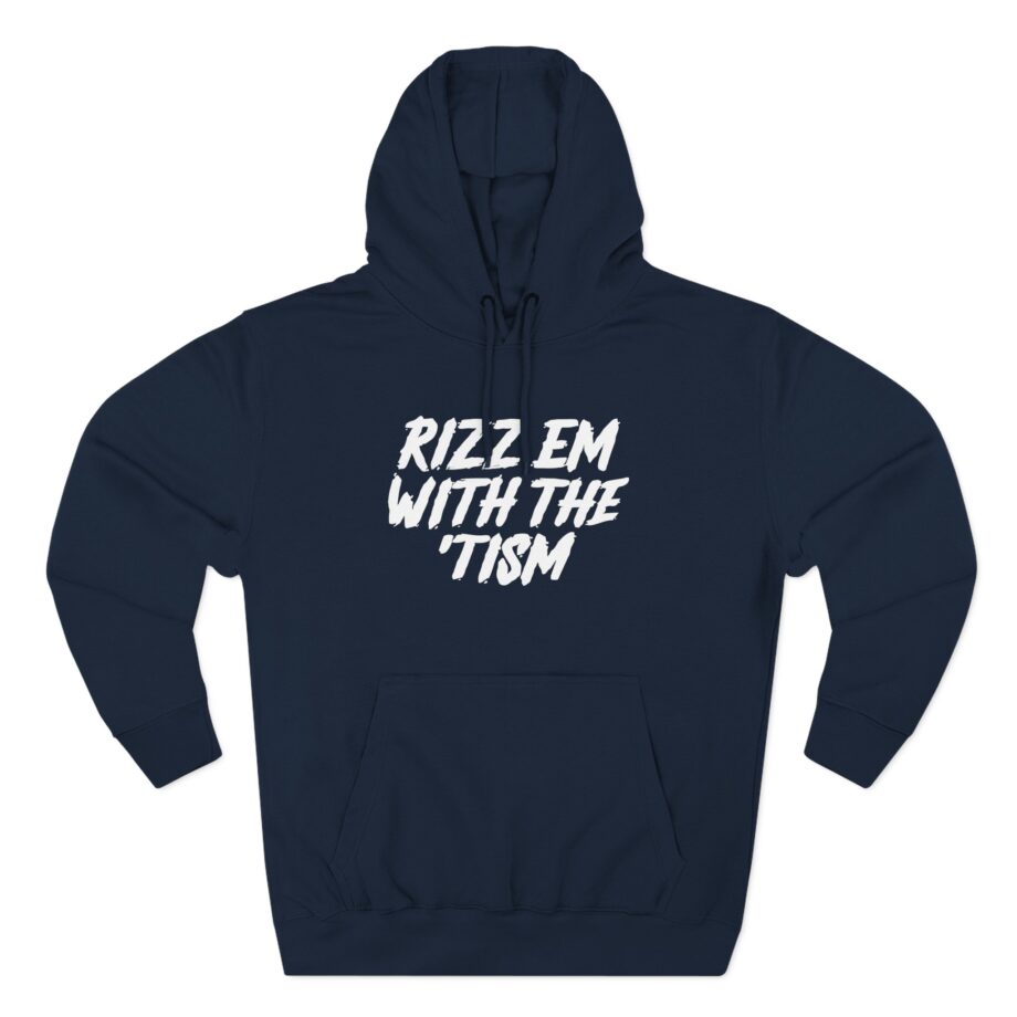 Ryan Windridge Rizz Em With the Tism Three-Panel Fleece Hoodie