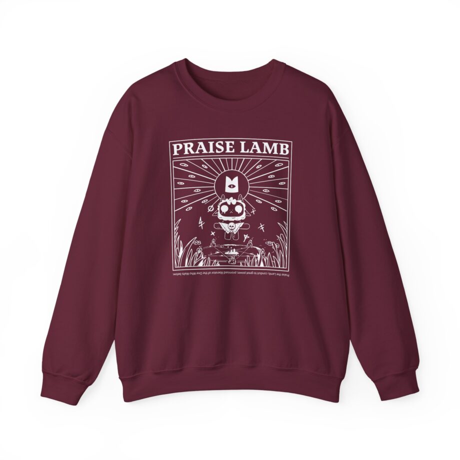 Cult of the Lamb Praise Lamb Unisex Heavy Blend™ Crewneck Sweatshirt