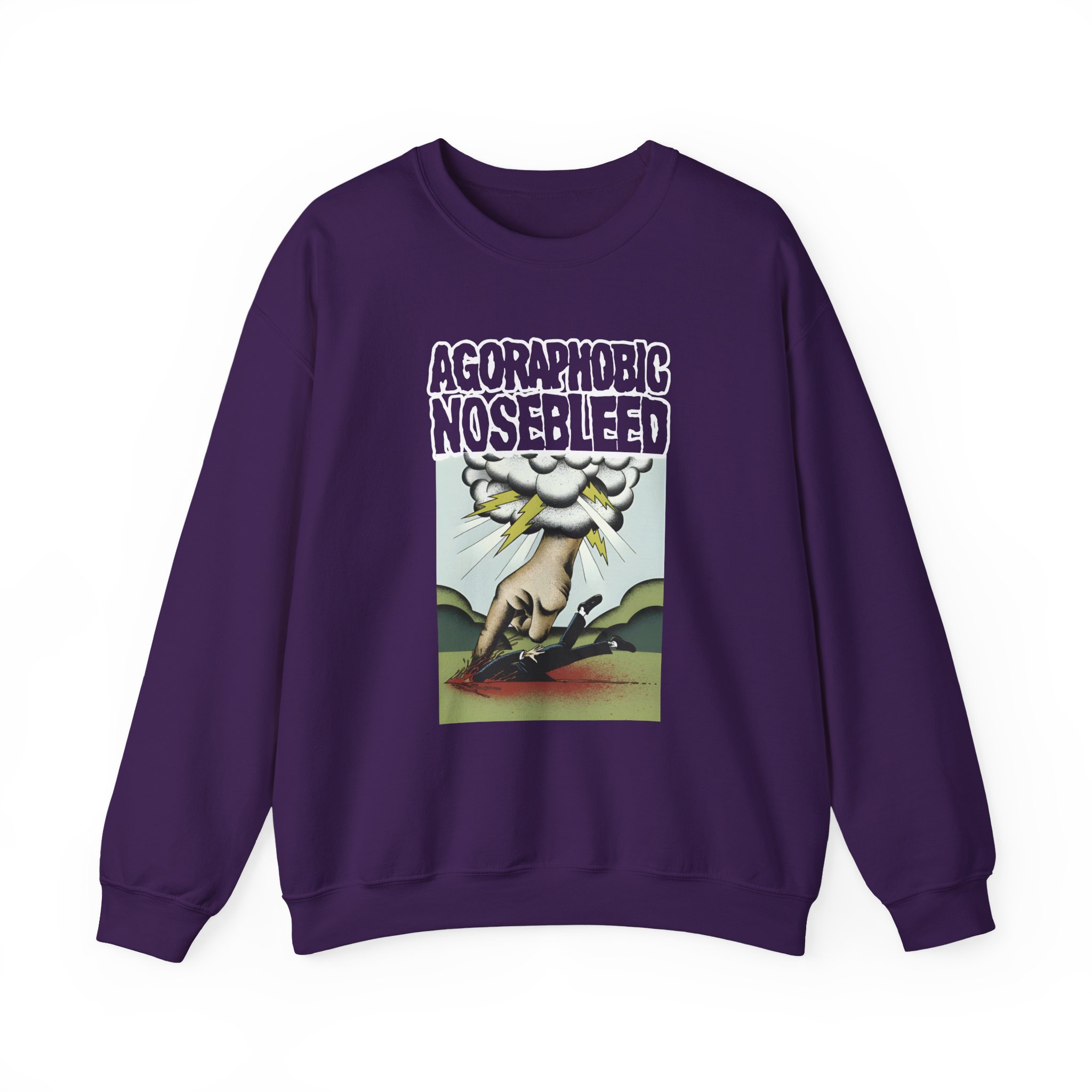 Agoraphobic Nosebleed Smite Unisex Heavy Blendâ„¢ Crewneck Sweatshirt