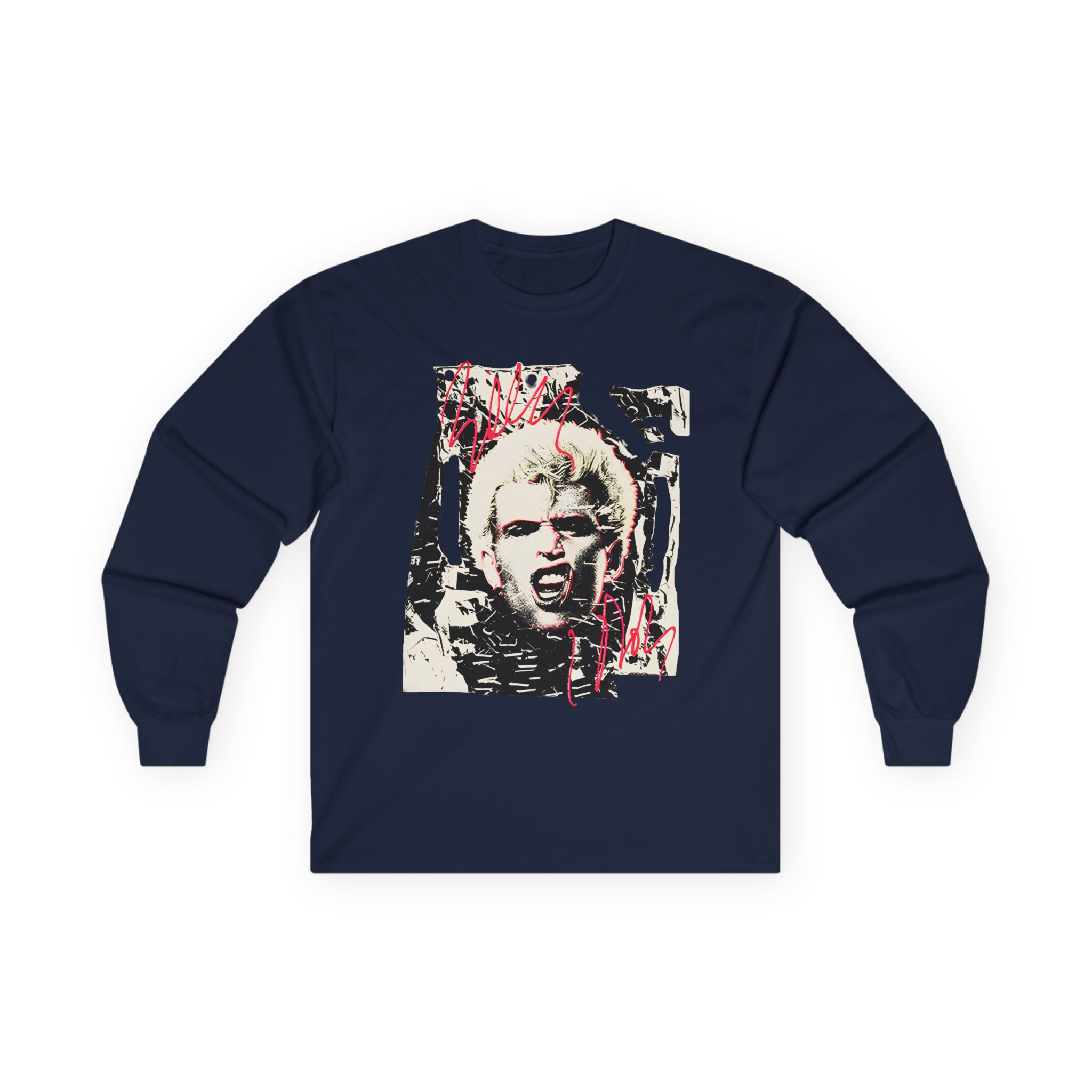 Billy Idol Shattered Photo Unisex Ultra Cotton Long Sleeve Tee