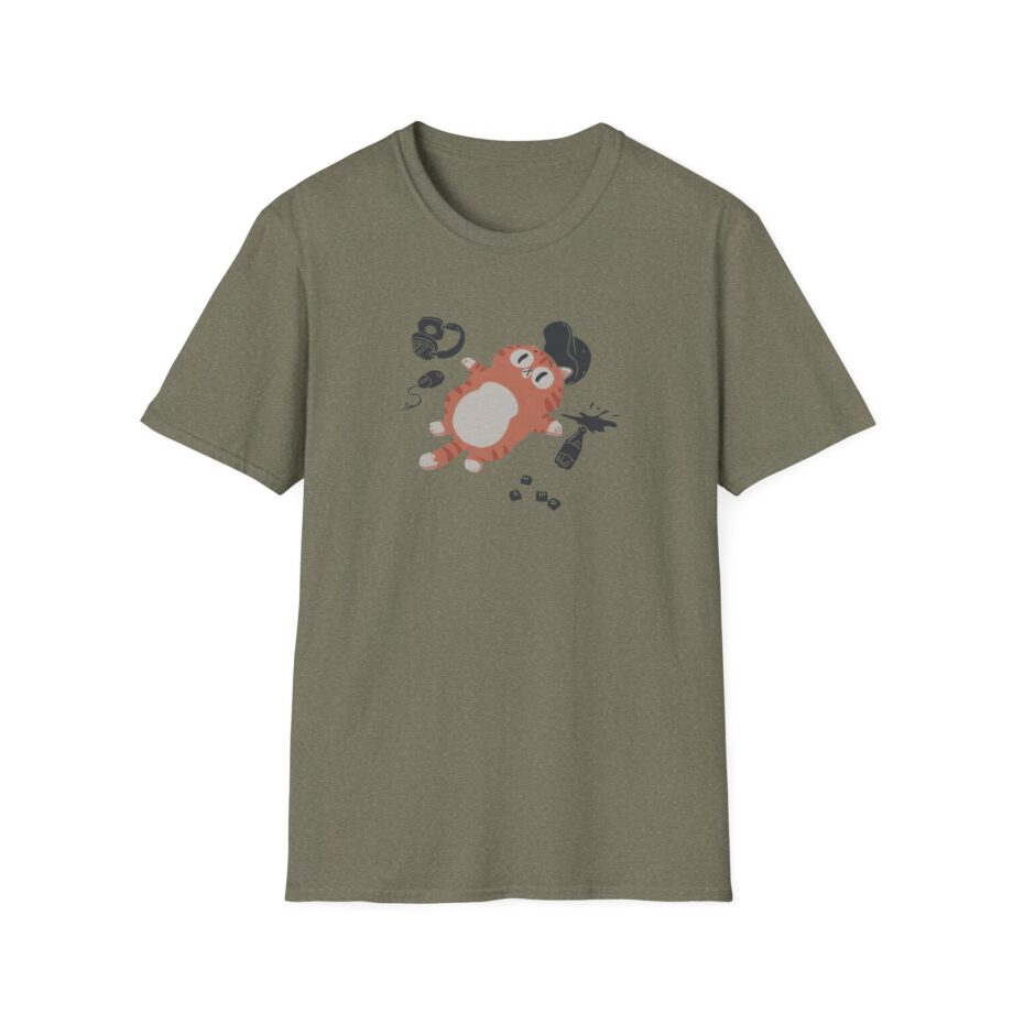 Lirik Gamed Out Cat Unisex Softstyle T-Shirt
