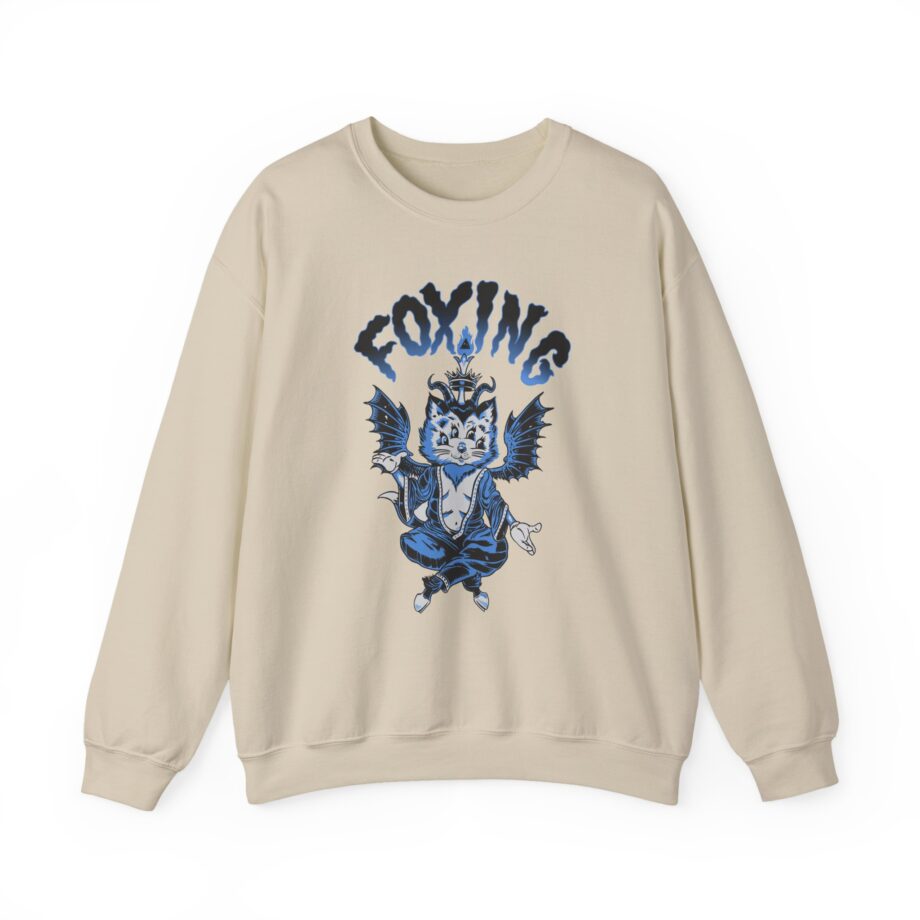 Foxing Four-eyed Cat Unisex Heavy Blend™ Crewneck Sweatshirt
