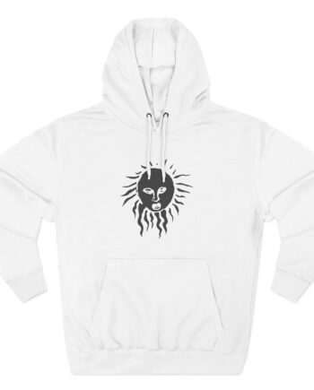 Like Moths to Flames Staring at the Sun Three-Panel Fleece Hoodie