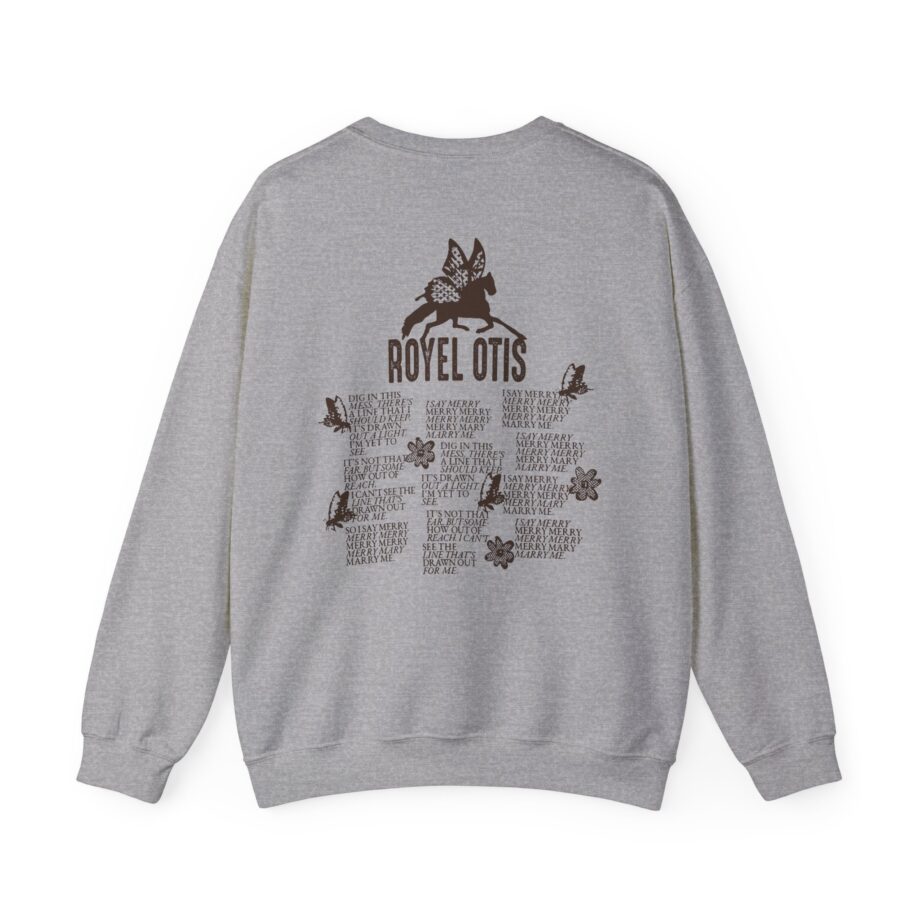 Royel Otis Mary Marry Me Faded Powder Unisex Heavy Blend™ Crewneck Sweatshirt