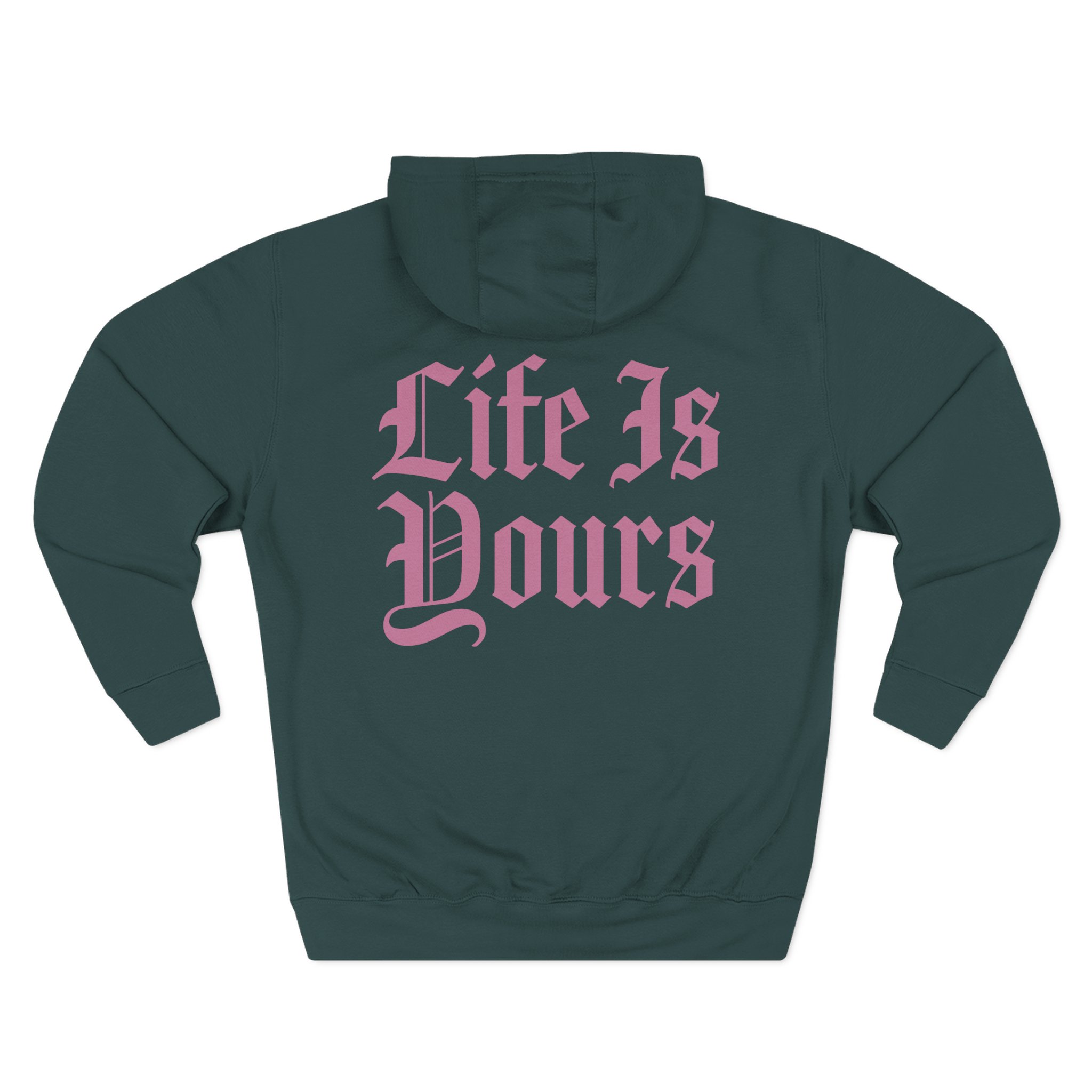 Foals Life is Yours Gothic Logo Three-Panel Fleece Hoodie
