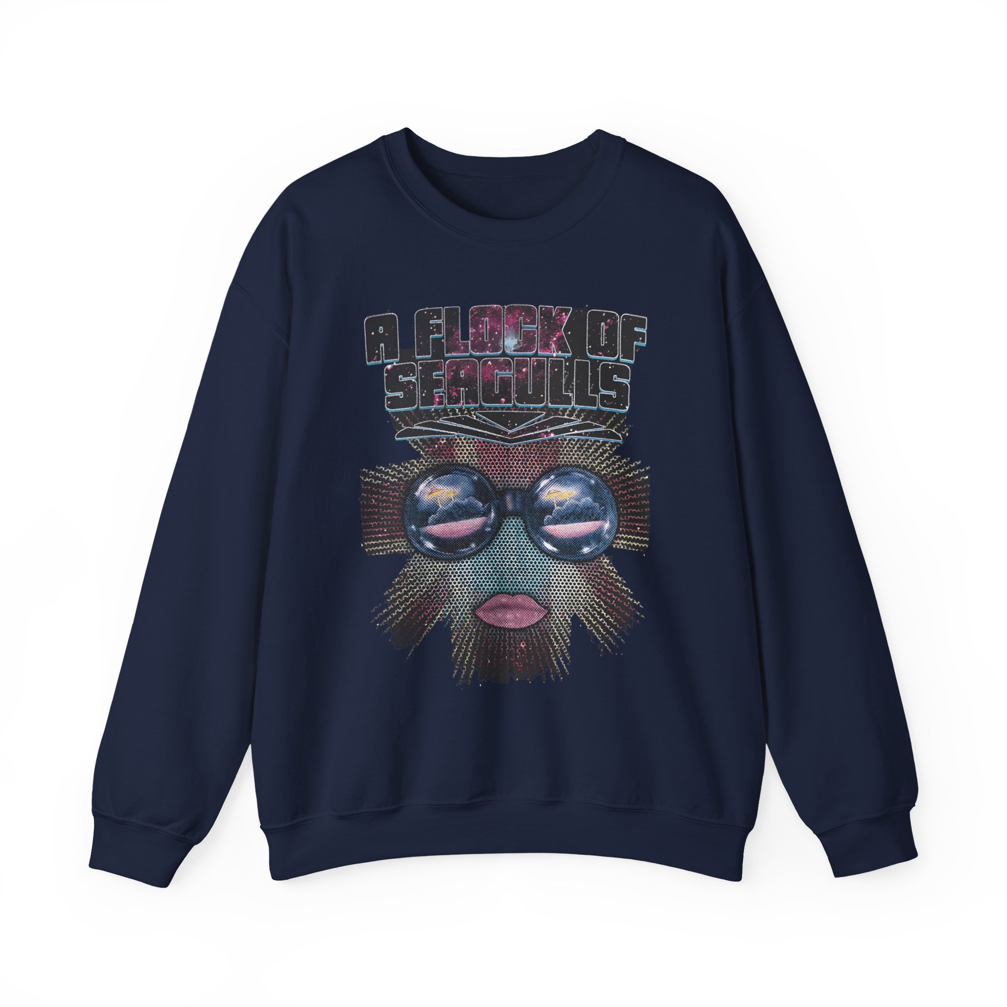 A Flock of Seagulls Galaxy Unisex Heavy Blendâ„¢ Crewneck Sweatshirt