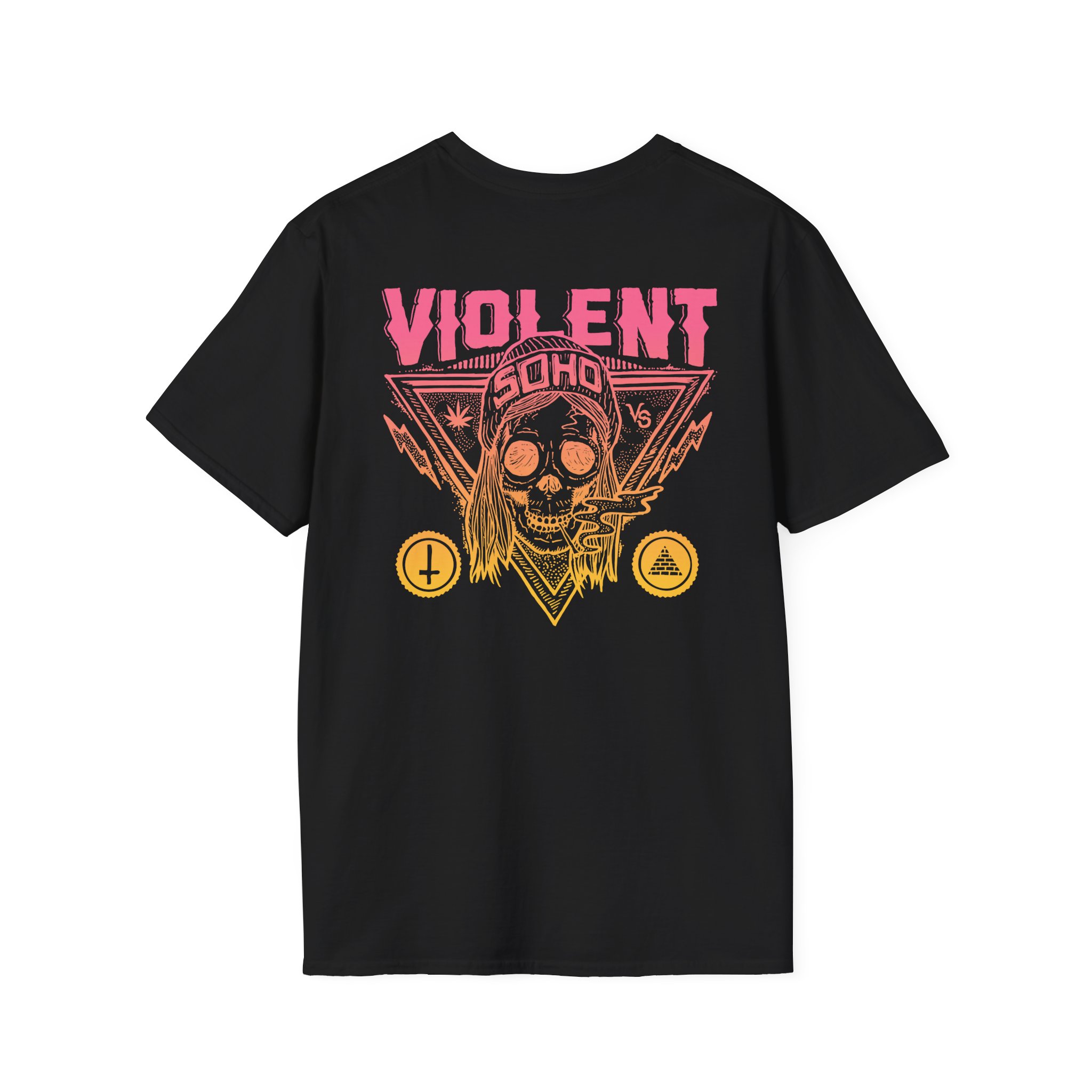 Violent Soho Blazin' Skull Gradient Unisex Softstyle T-Shirt