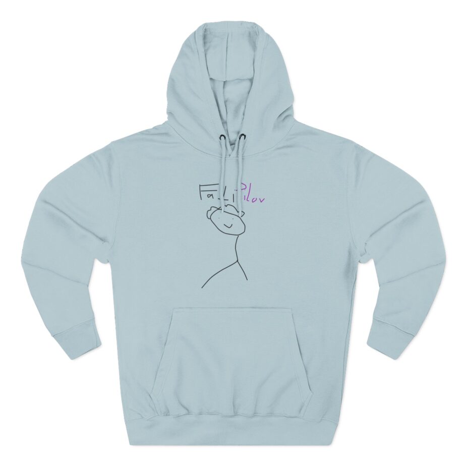 Fattypillow Three-Panel Fleece Hoodie