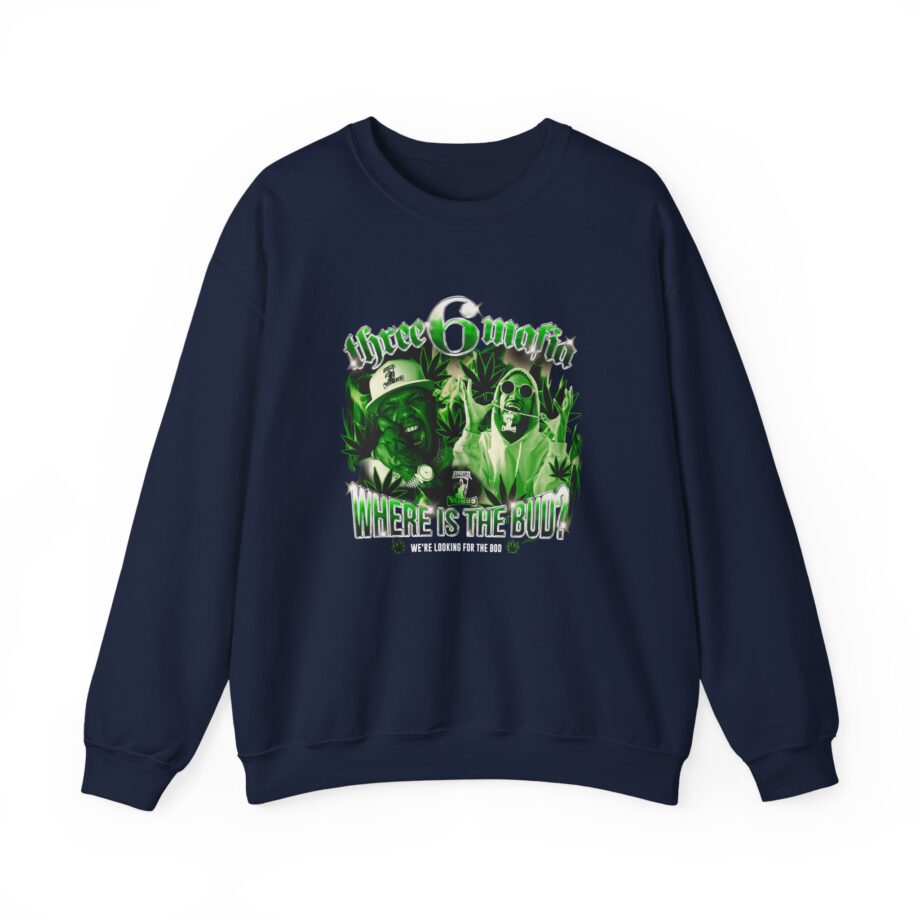 Three 6 Mafia Where is the Bud? Unisex Heavy Blend™ Crewneck Sweatshirt