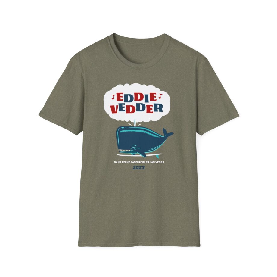 Eddie Vedder Whale Unisex Softstyle T-Shirt