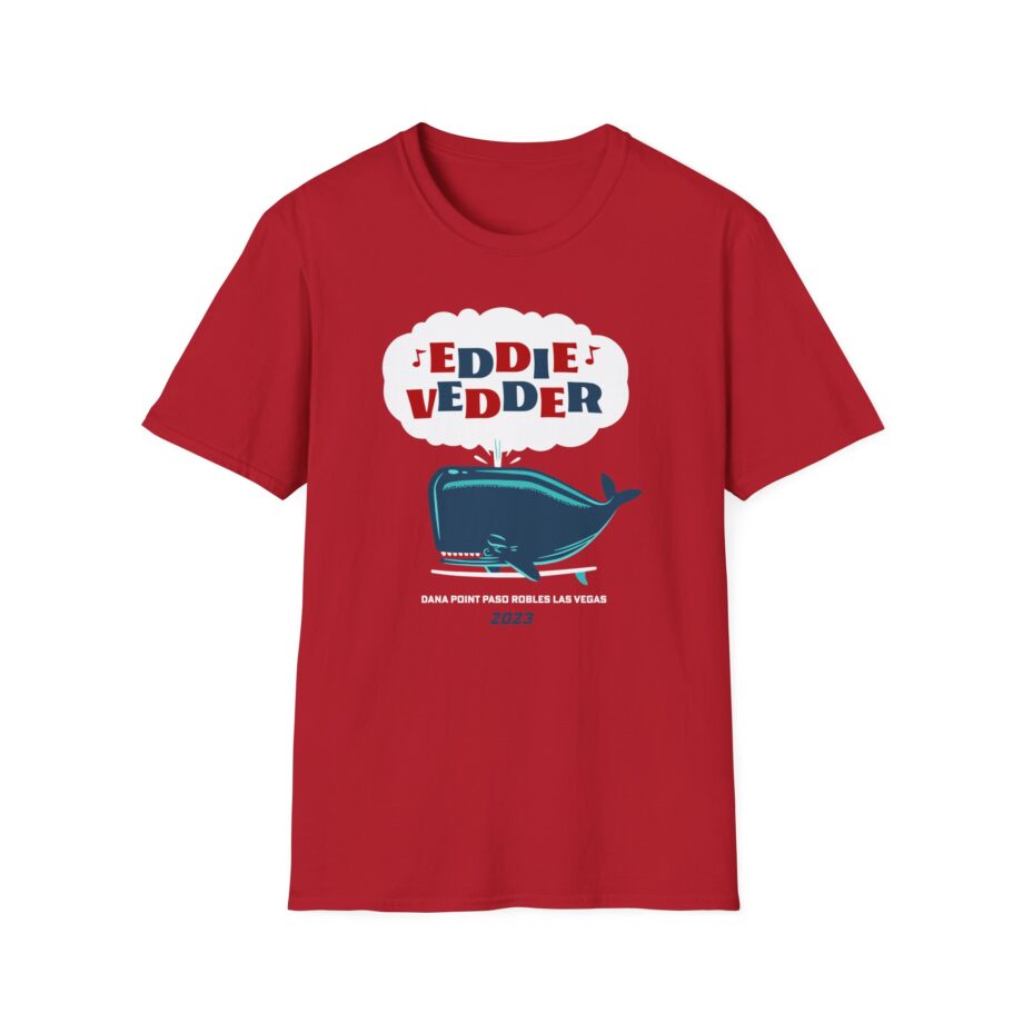 Eddie Vedder Whale Unisex Softstyle T-Shirt