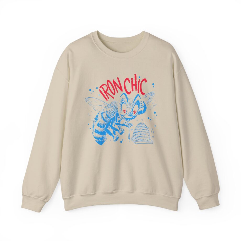 Iron Chic Bee Unisex Heavy Blend Crewneck Sweatshirt
