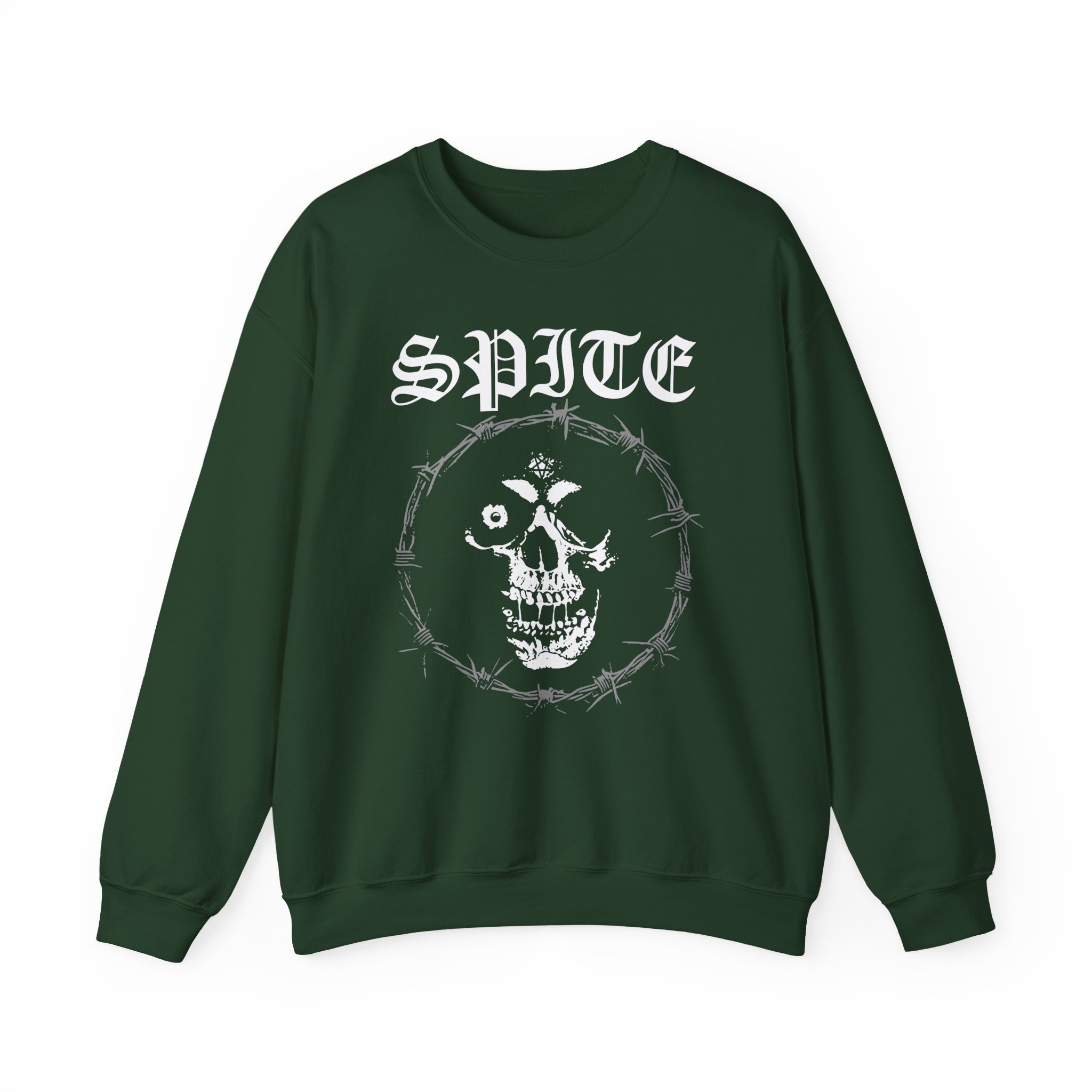 Spite Barbed Skull Unisex Heavy Blendâ„¢ Crewneck Sweatshirt