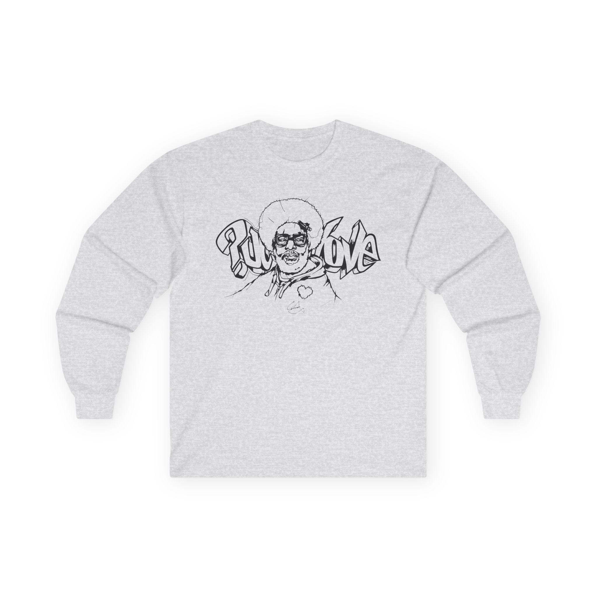 The Roots Questlove Sketch Unisex Ultra Cotton Long Sleeve Tee
