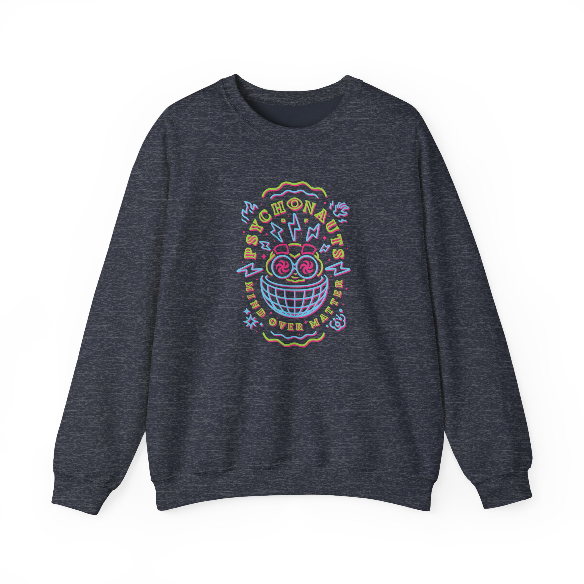 Double Fine Mind Over Matter Unisex Heavy Blendâ„¢ Crewneck Sweatshirt