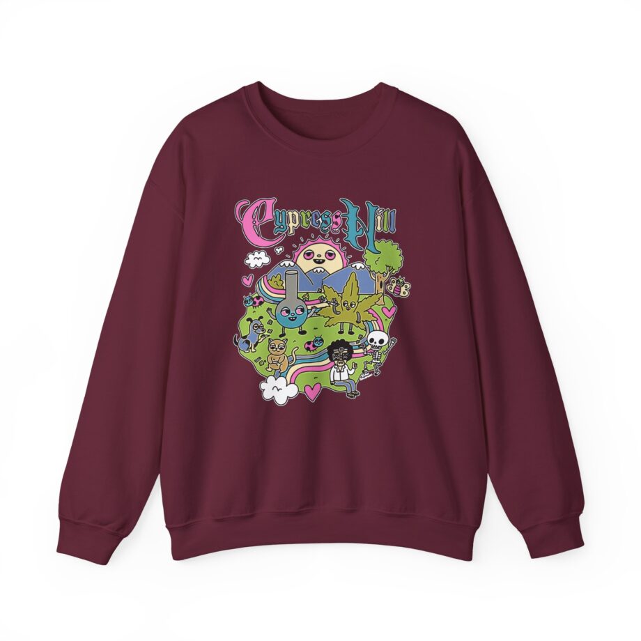 Cypress Hill Happy Time by Sean Solomon Unisex Heavy Blend™ Crewneck Sweatshirt