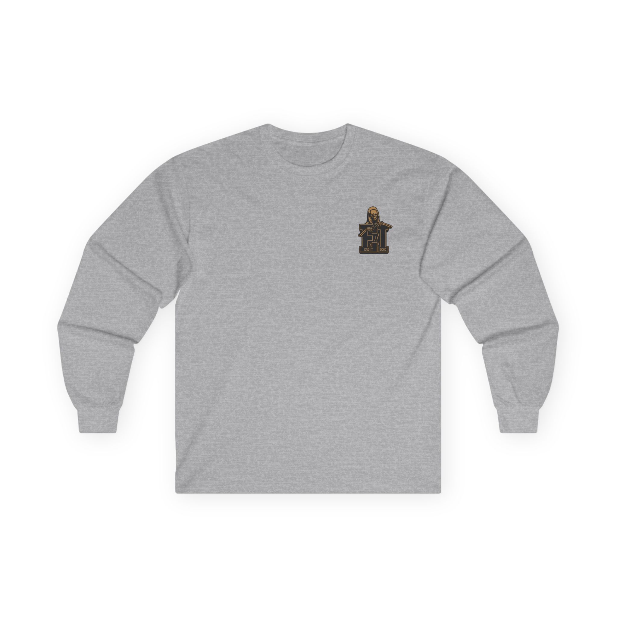 End It Bchc Reaper Emblem Unisex Ultra Cotton Long Sleeve Tee
