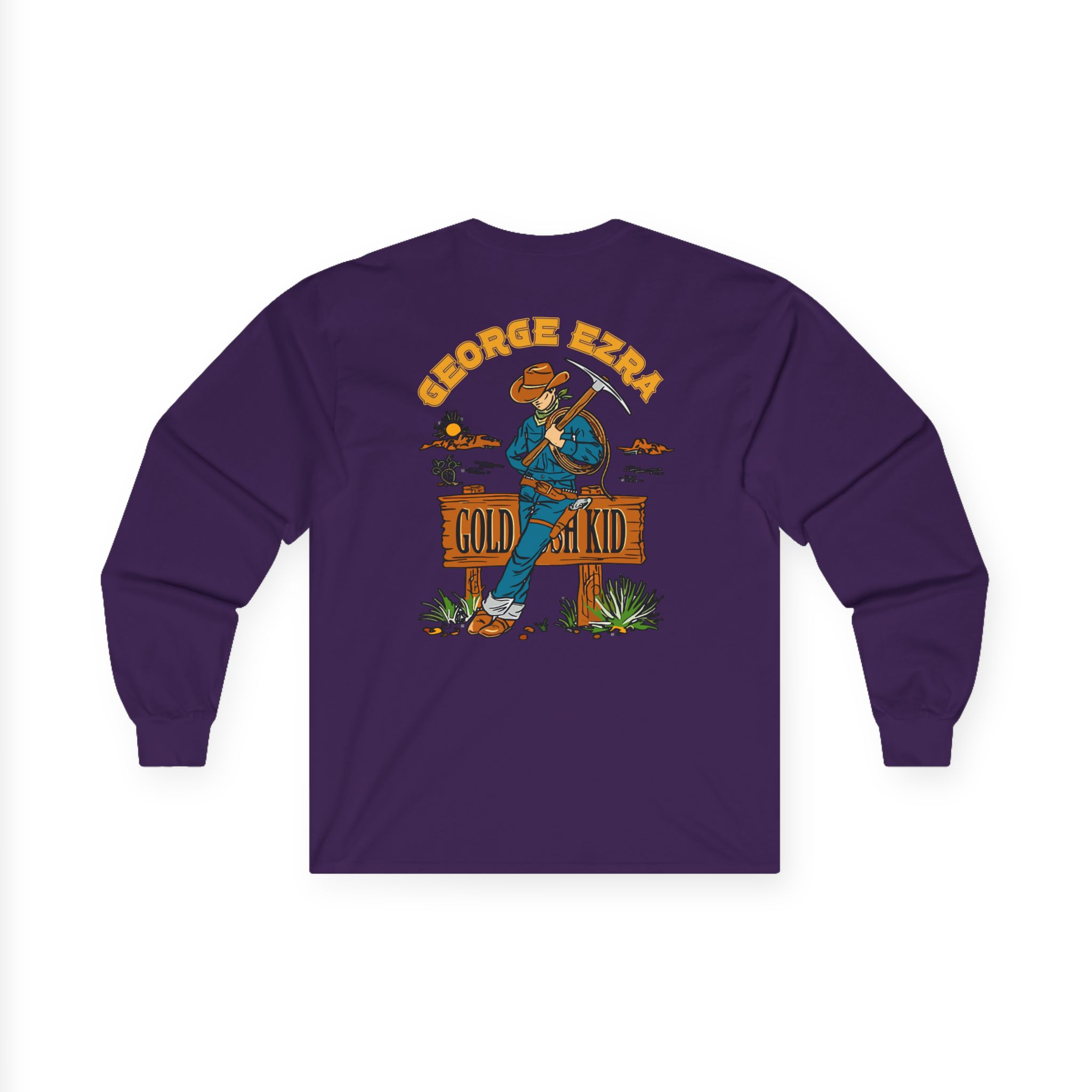 George Ezra Leaning Gold Rush Kid Unisex Ultra Cotton Long Sleeve Tee