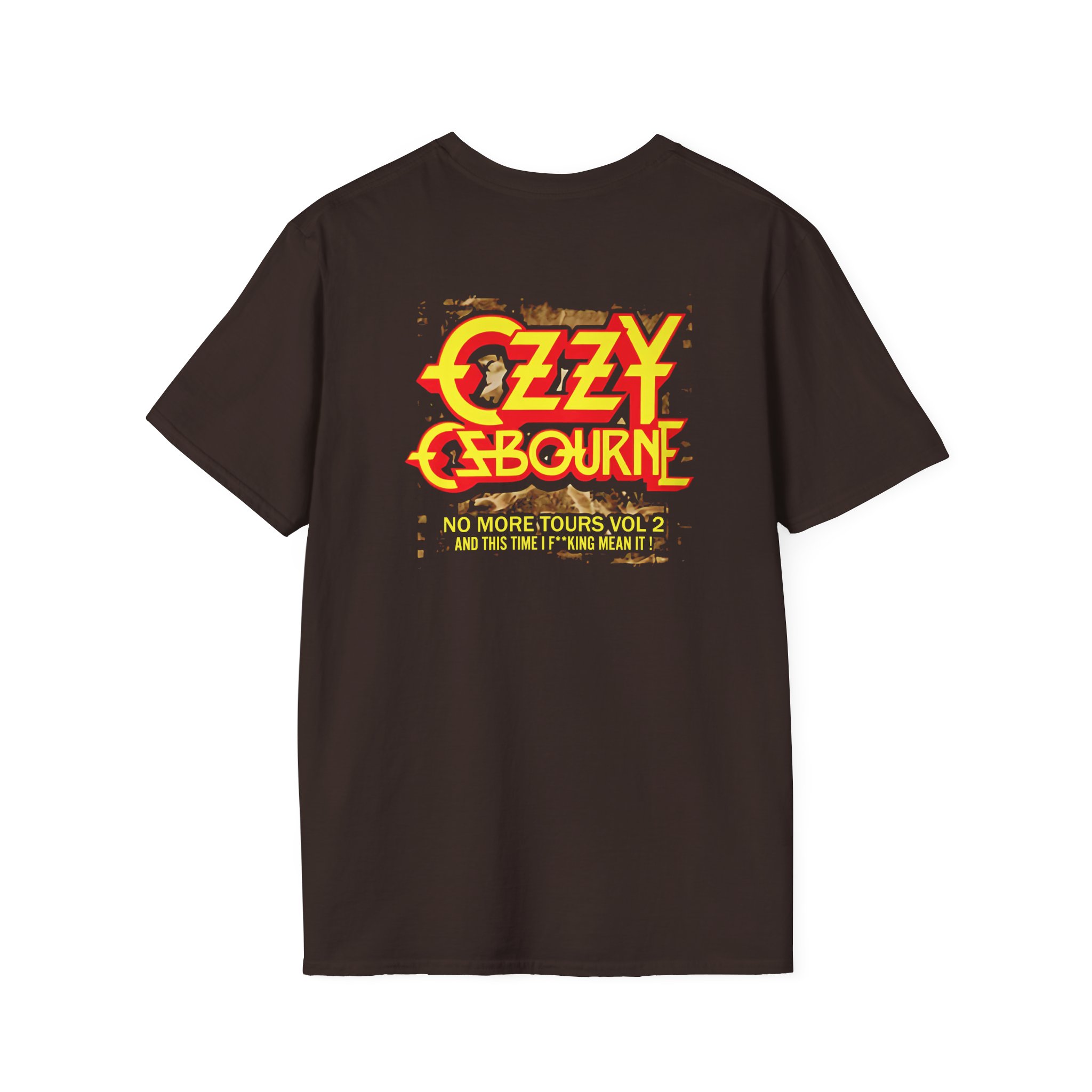 Ozzy Osbourne Rising With Tourback Unisex Softstyle T-Shirt