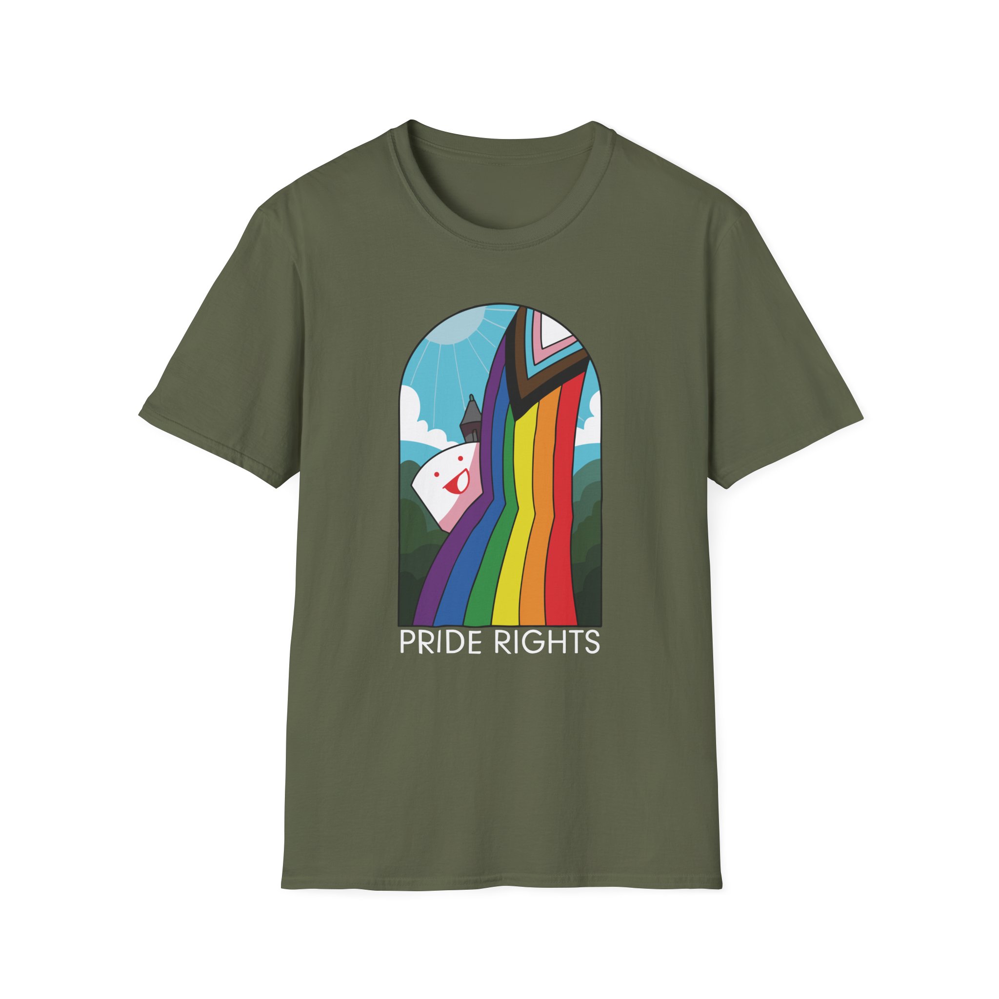 Drawfee Pride Rights Unisex Softstyle T-Shirt