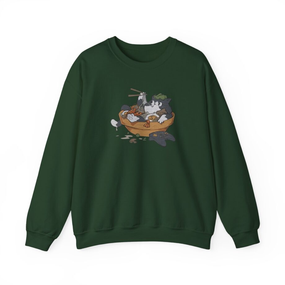 Lirik Ramen Cat Unisex Heavy Blend™ Crewneck Sweatshirt