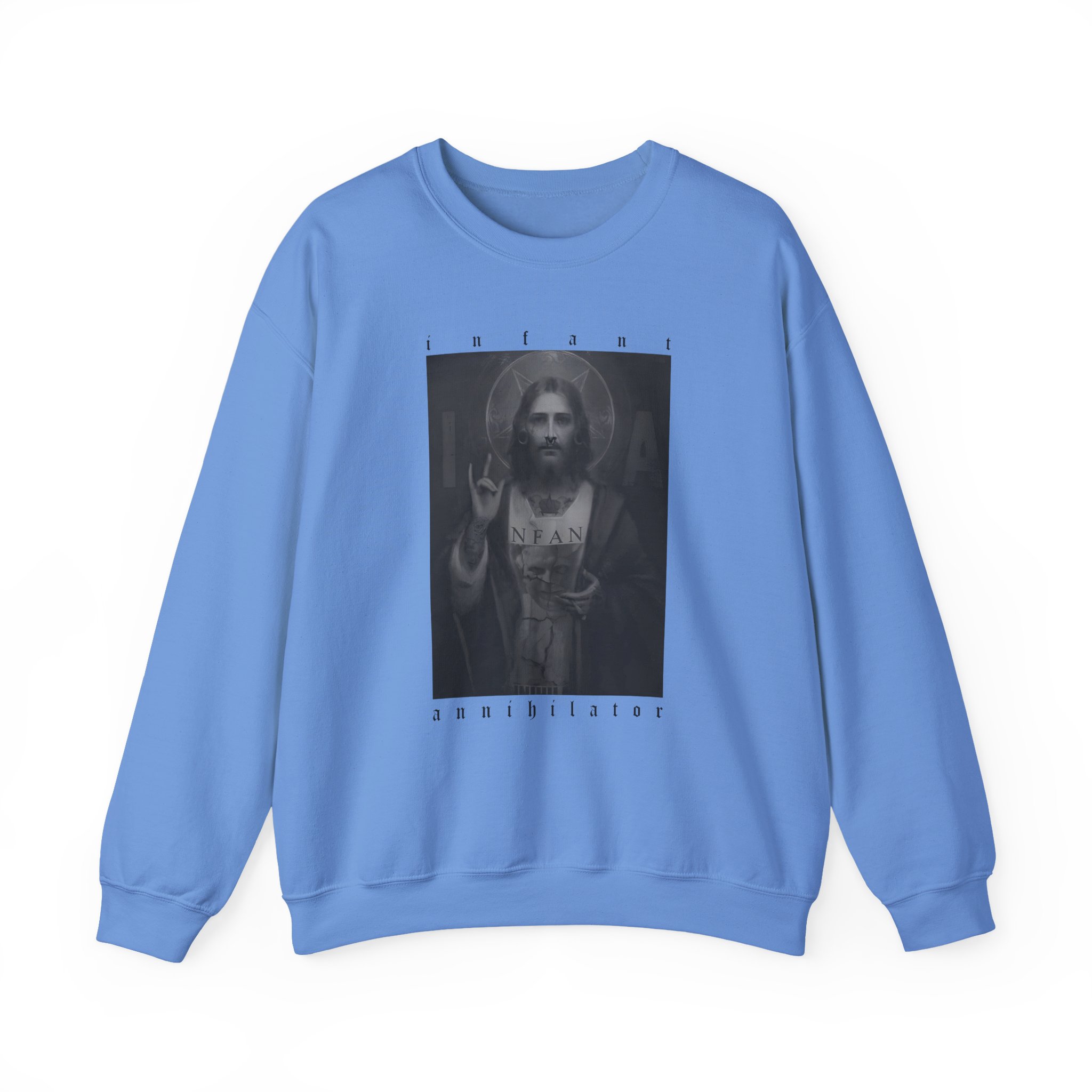 Infant Annihilator Jesus Unisex Heavy Blendâ„¢ Crewneck Sweatshirt