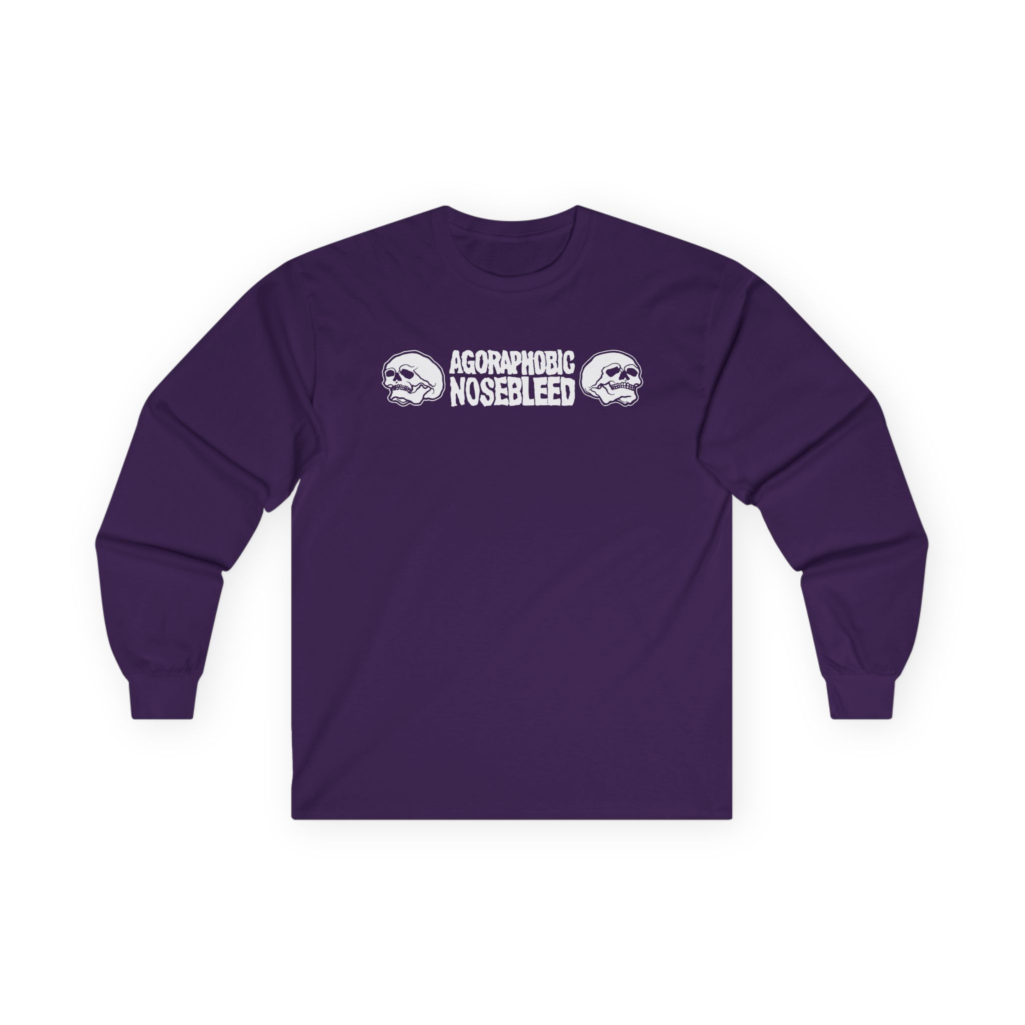 Agoraphobic Nosebleed Skulls Unisex Ultra Cotton Long Sleeve Tee