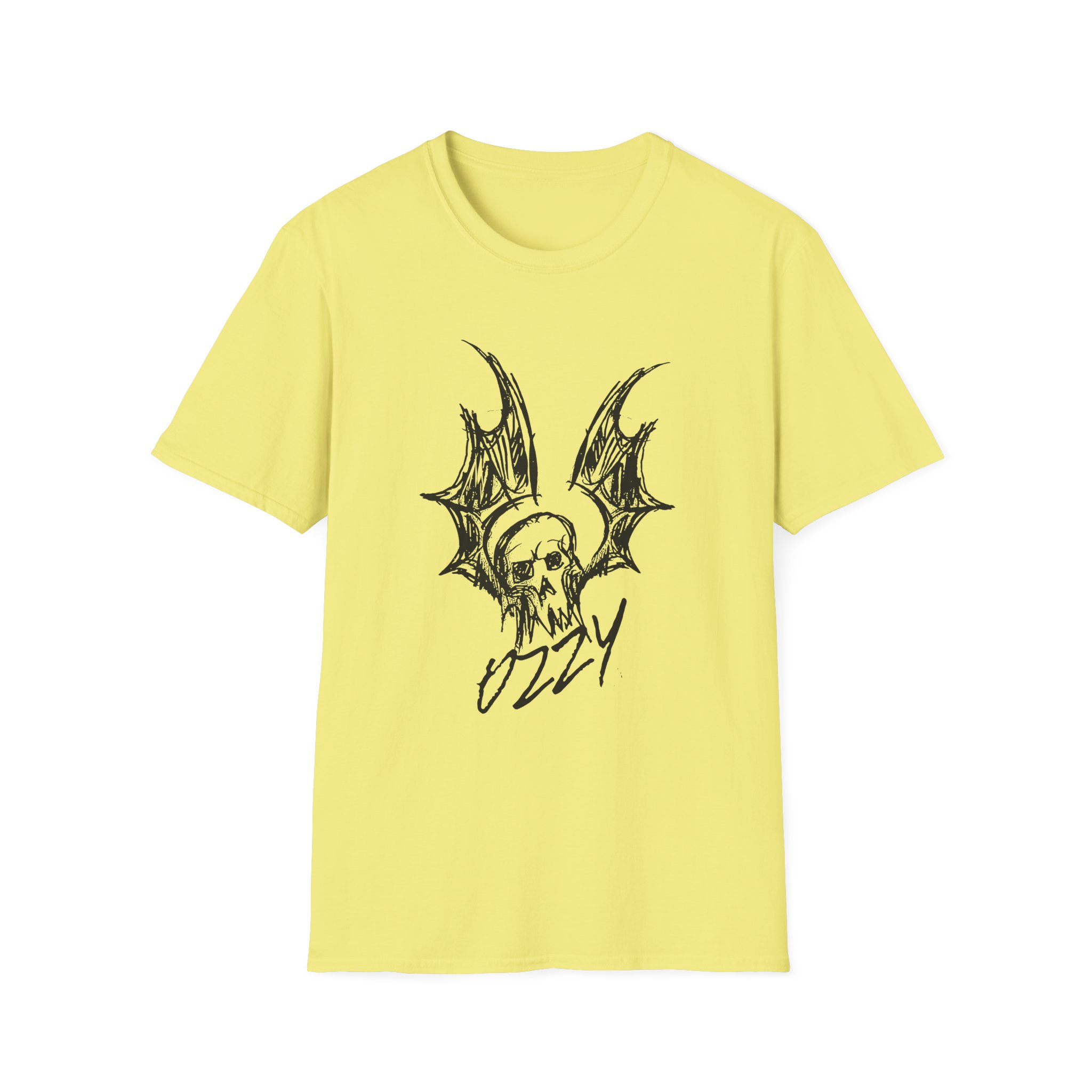 Ozzy Osbourne Bat Sketch Unisex Softstyle T-Shirt