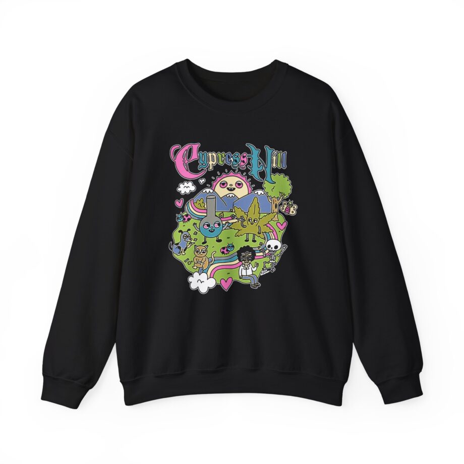 Cypress Hill Happy Time by Sean Solomon Unisex Heavy Blend™ Crewneck Sweatshirt