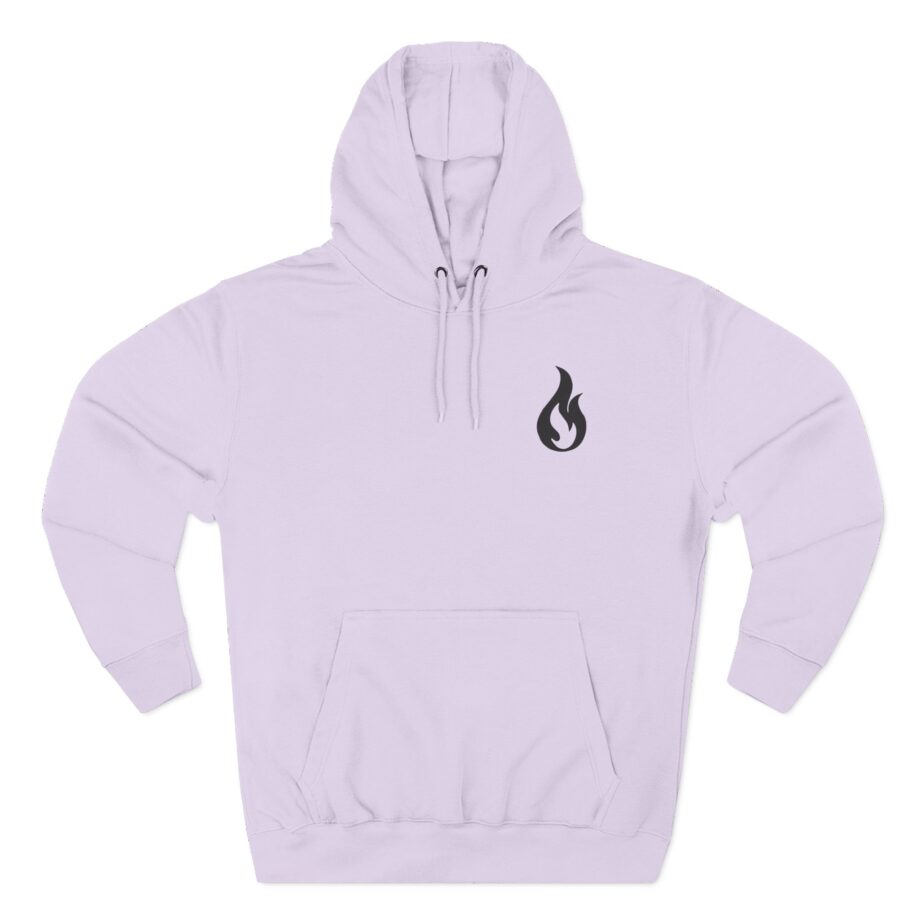 Like Moths to Flames Three-Panel Fleece Hoodie