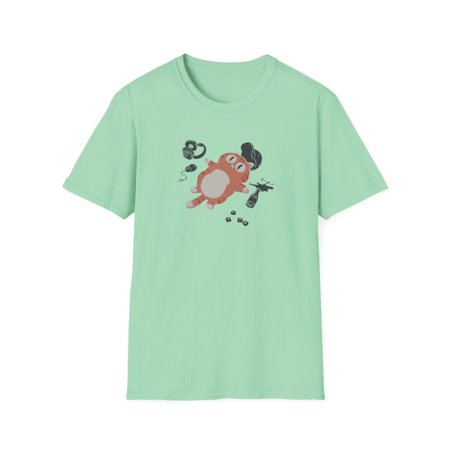 Lirik Gamed Out Cat Unisex Softstyle T-Shirt