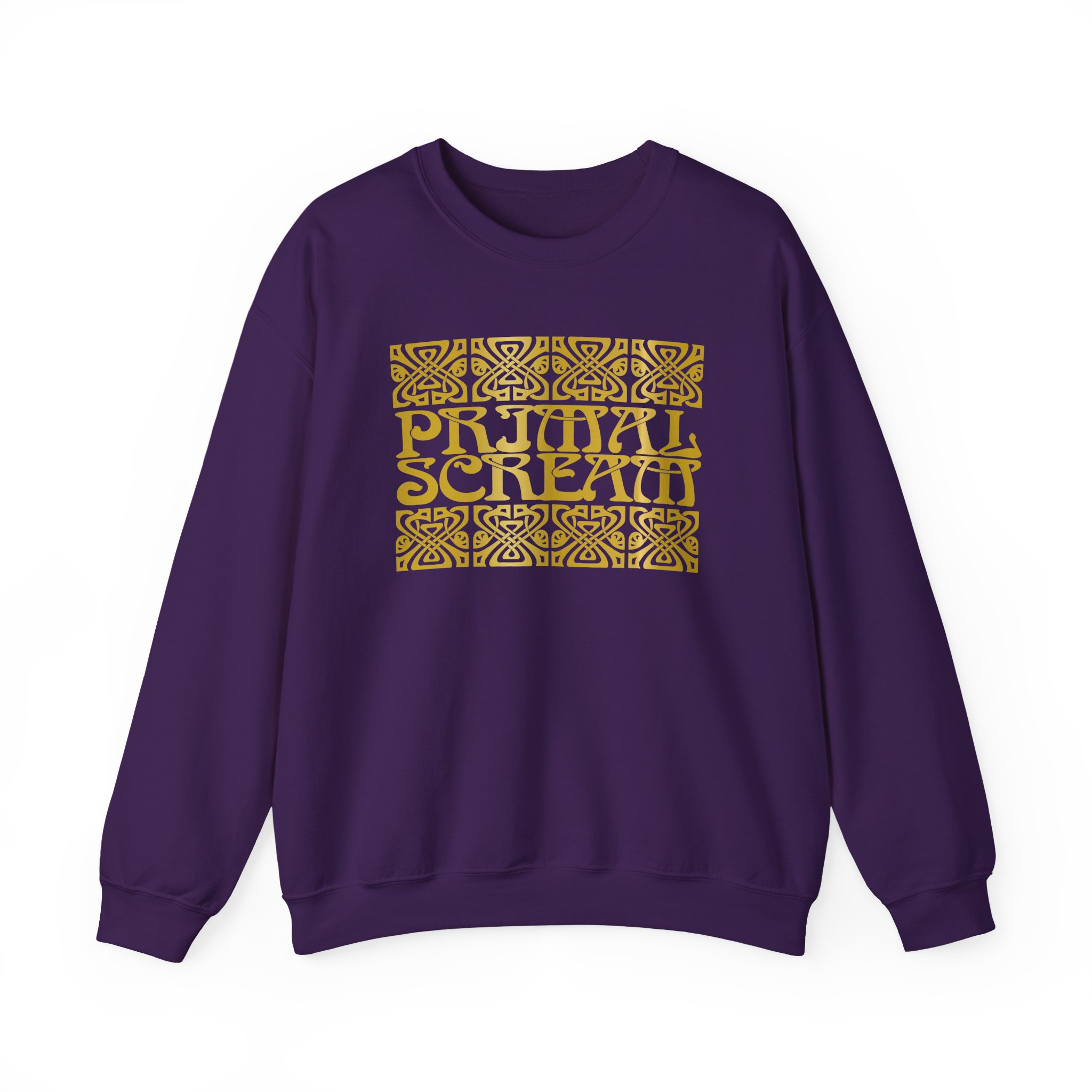 Primal Scream Black & Gold Deco Unisex Heavy Blendâ„¢ Crewneck Sweatshirt