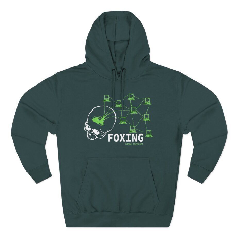 Foxing Dead Internet Three-Panel Fleece Hoodie