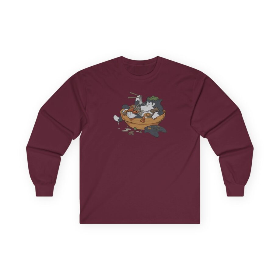 Lirik Ramen Cat Unisex Ultra Cotton Long Sleeve Tee