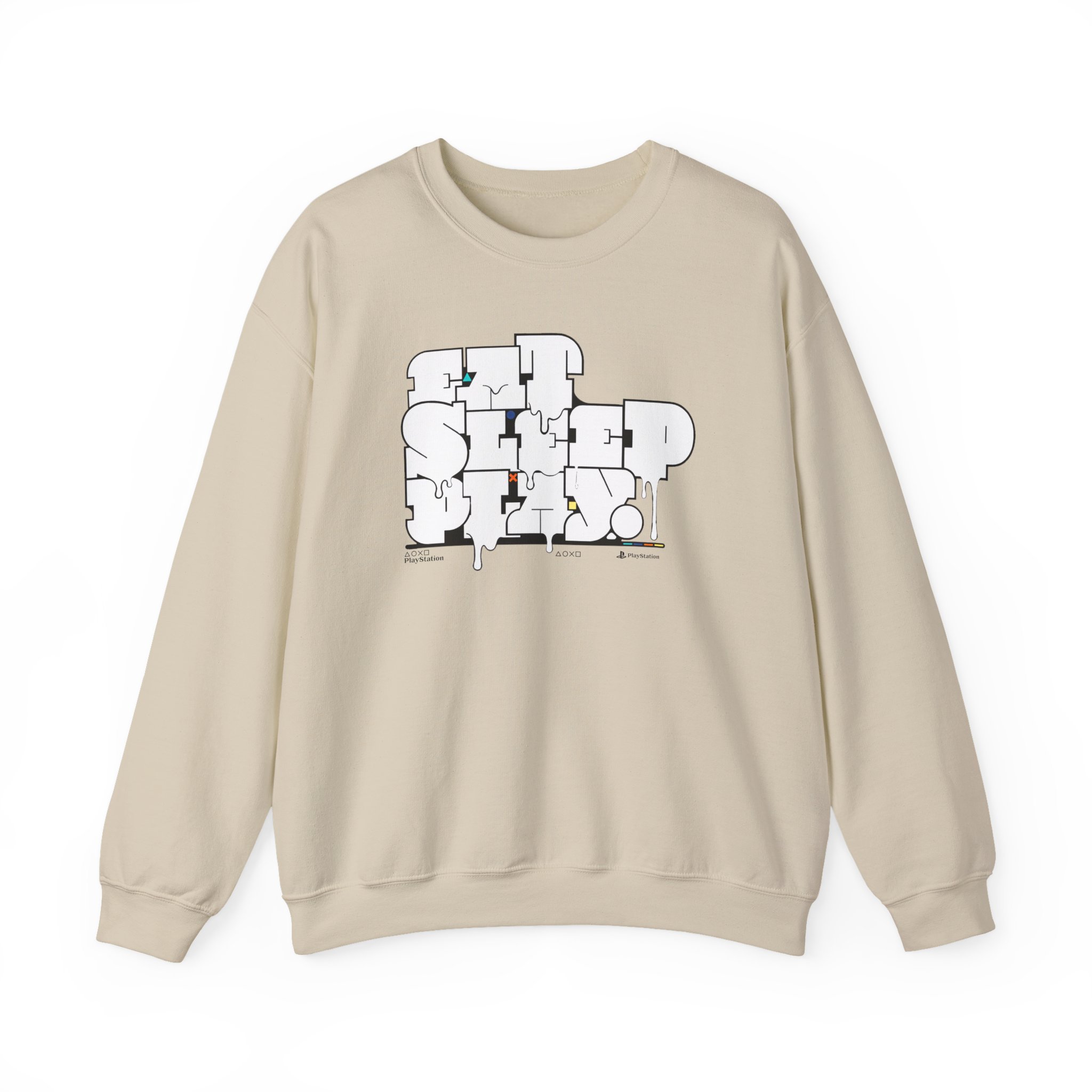 PlayStation Eat Sleep Play Unisex Heavy Blendâ„¢ Crewneck Sweatshirt