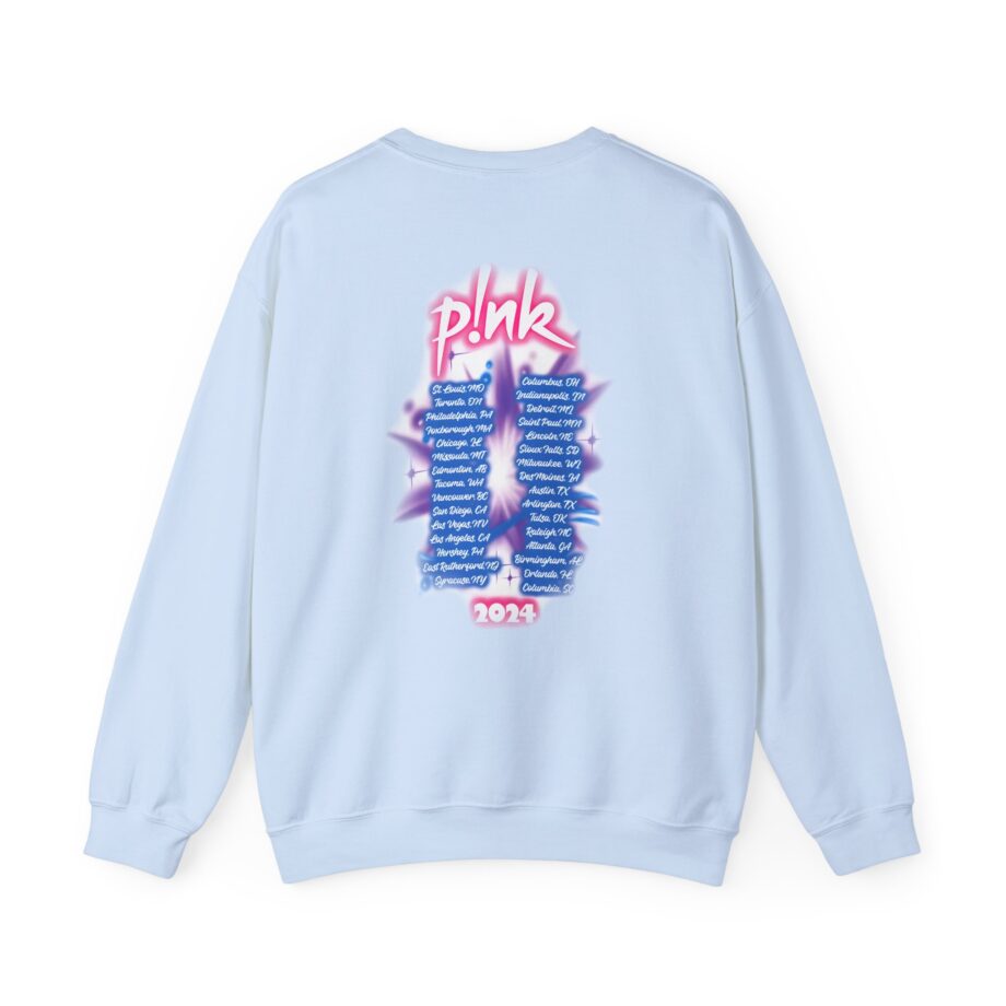 Pink Airbrushed 2024 Unisex Heavy Blend™ Crewneck Sweatshirt